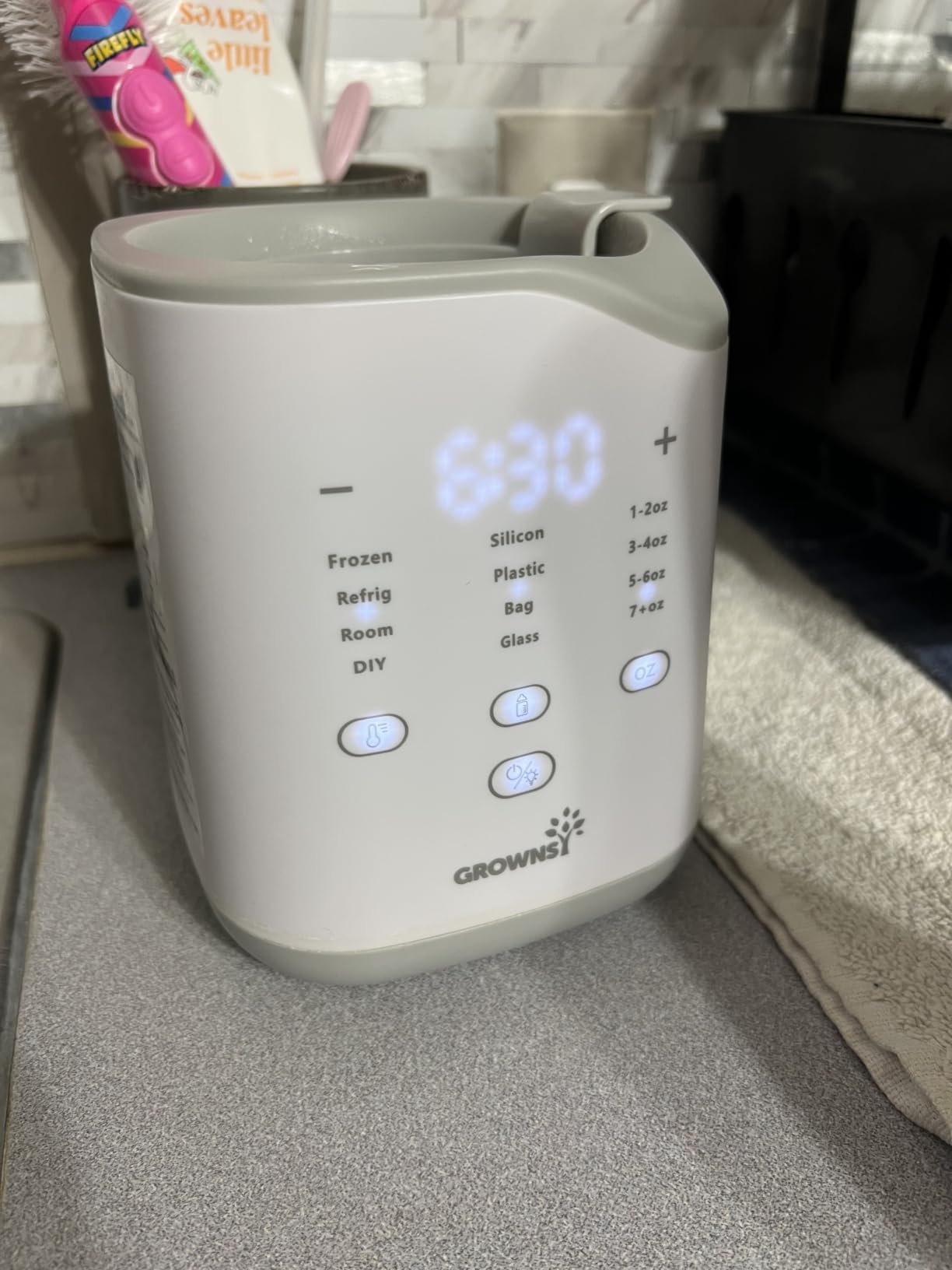 Grownsy Programmed Nutri-Locking Bottle Warmer for Breastmilk & Formula customer photo 2