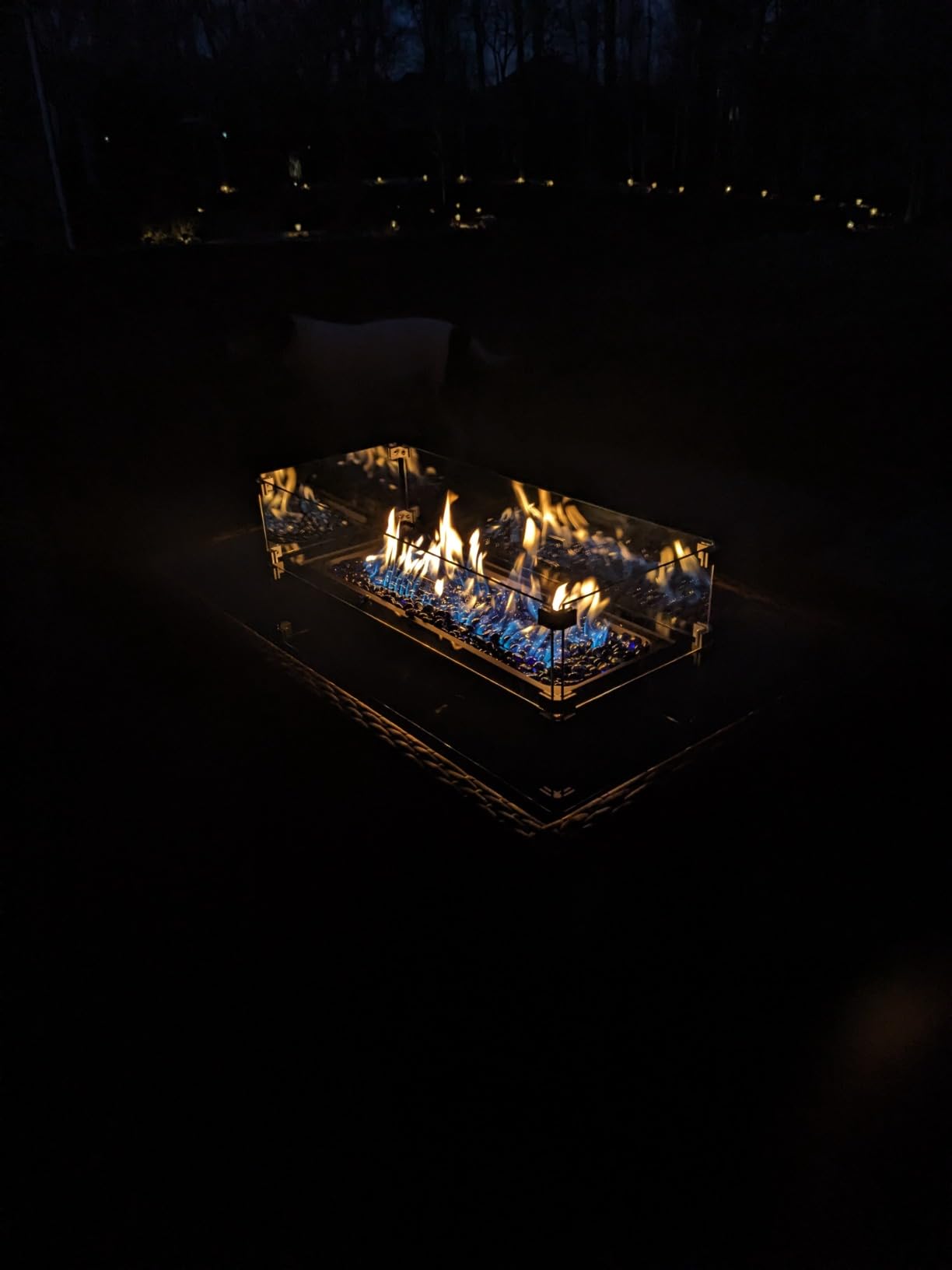 LayinSun 7 Pieces Outdoor Patio Furniture Set with Fire Pit Table, Rattan Wicker Sectional Swivel Rocker Chairs Sets with Ottomans, Swivel Glider Chairs and Coffee Table customer photo 1