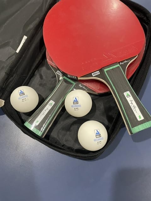 JOOLA Duo Pro Ping Pong Paddles Set of 2 - Professional Table Tennis Paddles, Three Advanced 3 Star Tournament Ping Pong Balls and Carrying Case - Advanced Table Tennis Rackets customer photo 2