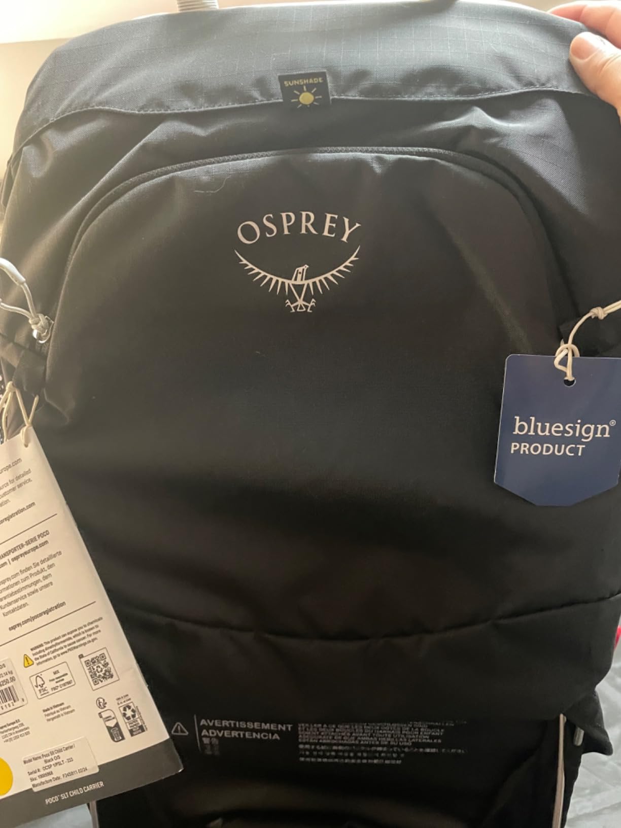 Osprey Poco SLT Lightweight Child Carrier Backpack, Black OS customer photo 2