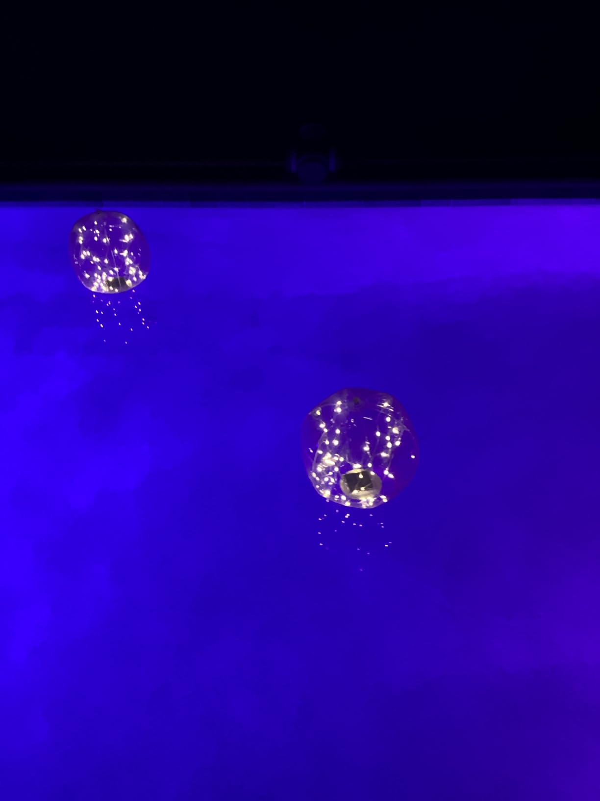 TIALLY Fairy Floating Pool Lights Solar Powered - Warm White Balls (2 Pack) customer photo 1