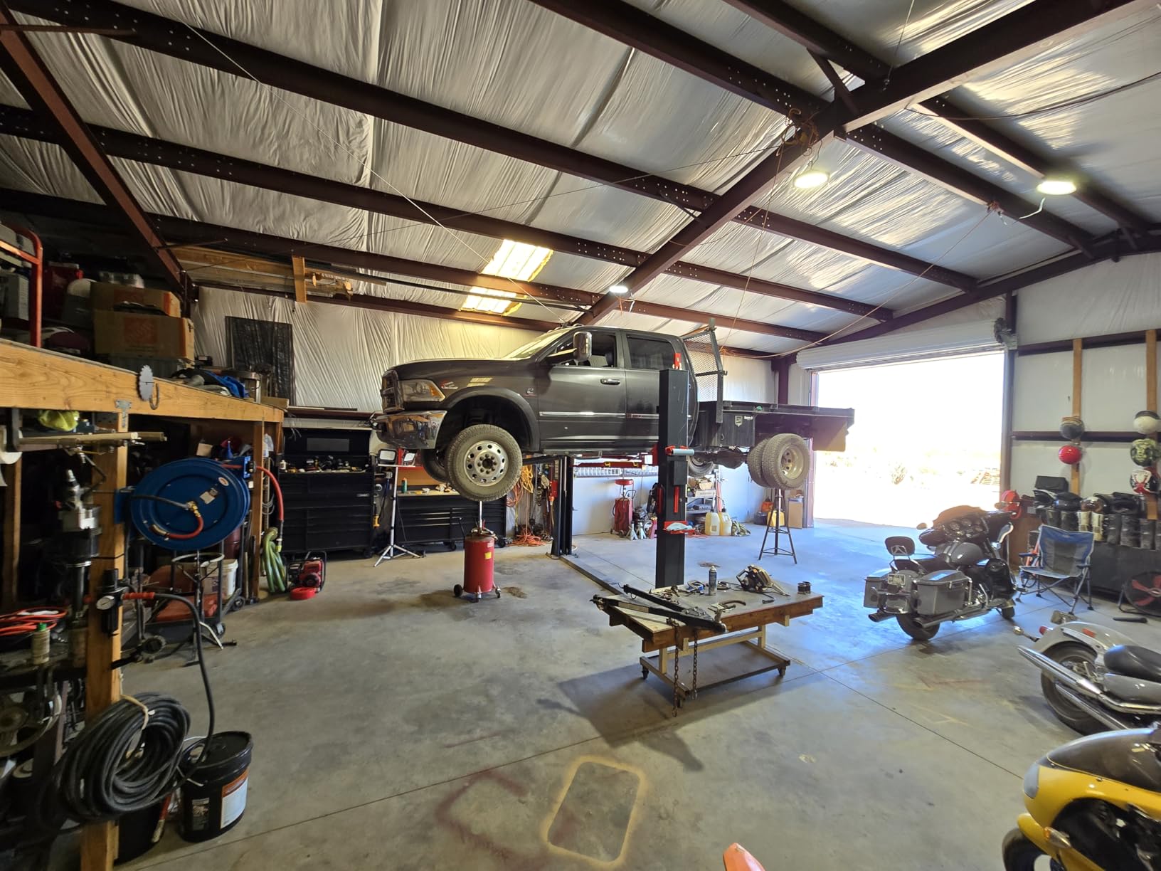 12000 Lbs 4.0HP Two Post Lift Single Lock Release Auto Lift Car Lift 2-Post Lift Truck Hoist customer photo 2