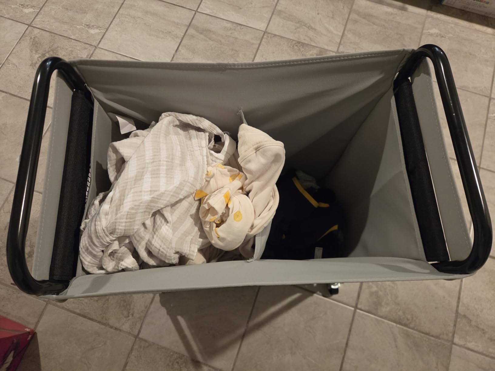 STO STO Laundry Hamper 2 Section, 100L Rolling Laundry Sorter Cart with Removable and Washable Liner Bag, Clothes Hamper with Wheels and Metal Handle for Laundry Room and Bedroom customer photo 2