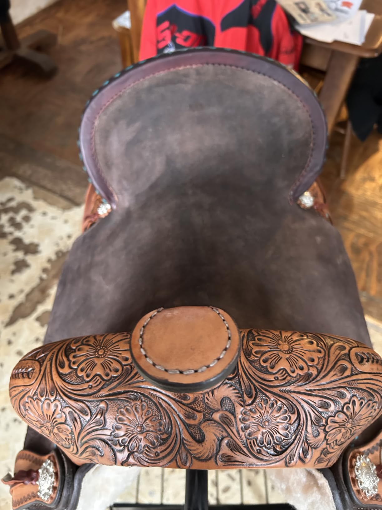 HILASON Flex Tree Western Saddle Brown Barrel Trail Horse customer photo 1