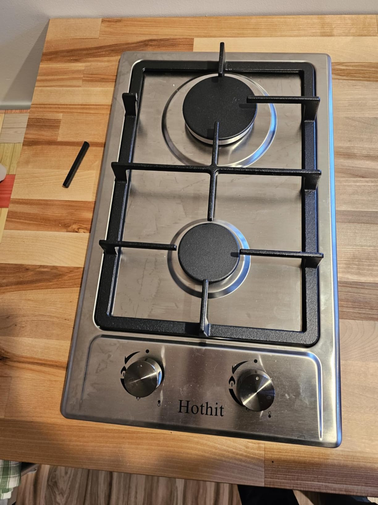 Hothit 5 Burner 36 inch Gas Cooktop, LPG/NG Dual Fuel Built-in Electronic Ignition Propane Stove Top with Pressure Regulator, Stainless Steel Gas Hob for Kitchen, Apartment, Outdoor(AHT36IN10S-SD) customer photo 1