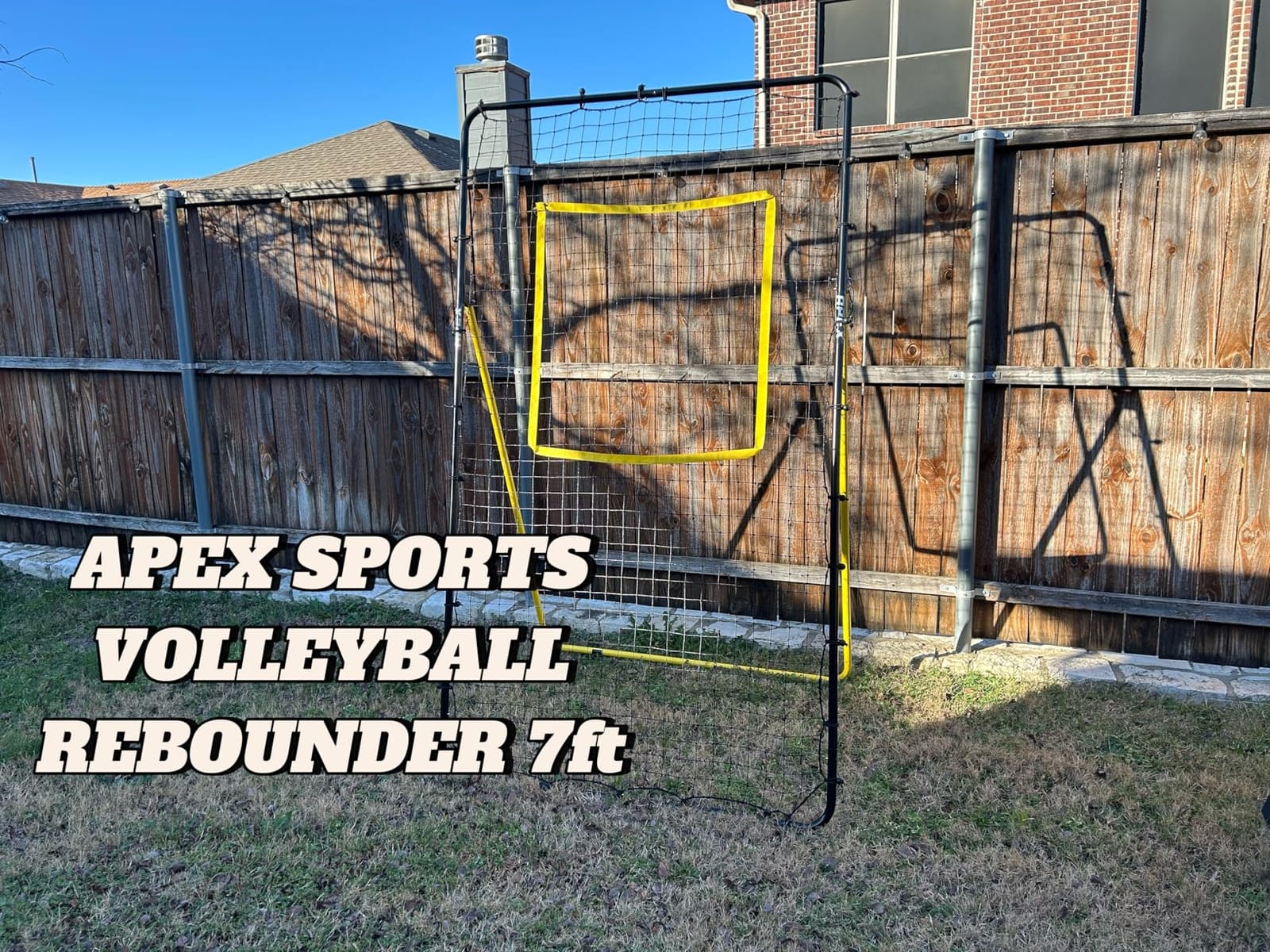 Apex Sports Volleyball Rebounder, Adjustable Angle 7x4 ft Bounce Back Net customer photo 2