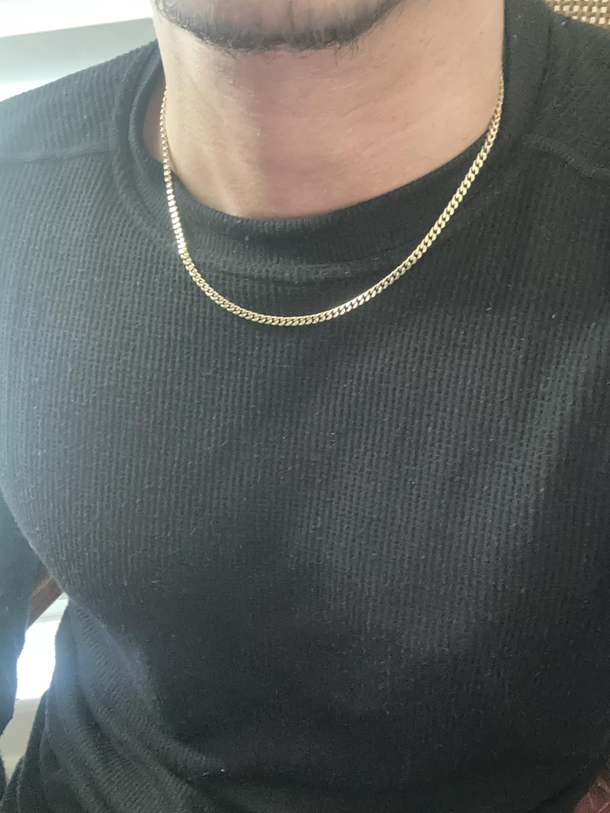 GLD Cuban Link Chain for Men and Women - Gold-Plated Micro Cuban Chain with Premium Storage Travel Pouch - Snatch-Proof Clasp, Sweat-Proof and Fade-Resistant - Lifetime Quality, Designed in Miami customer photo 1