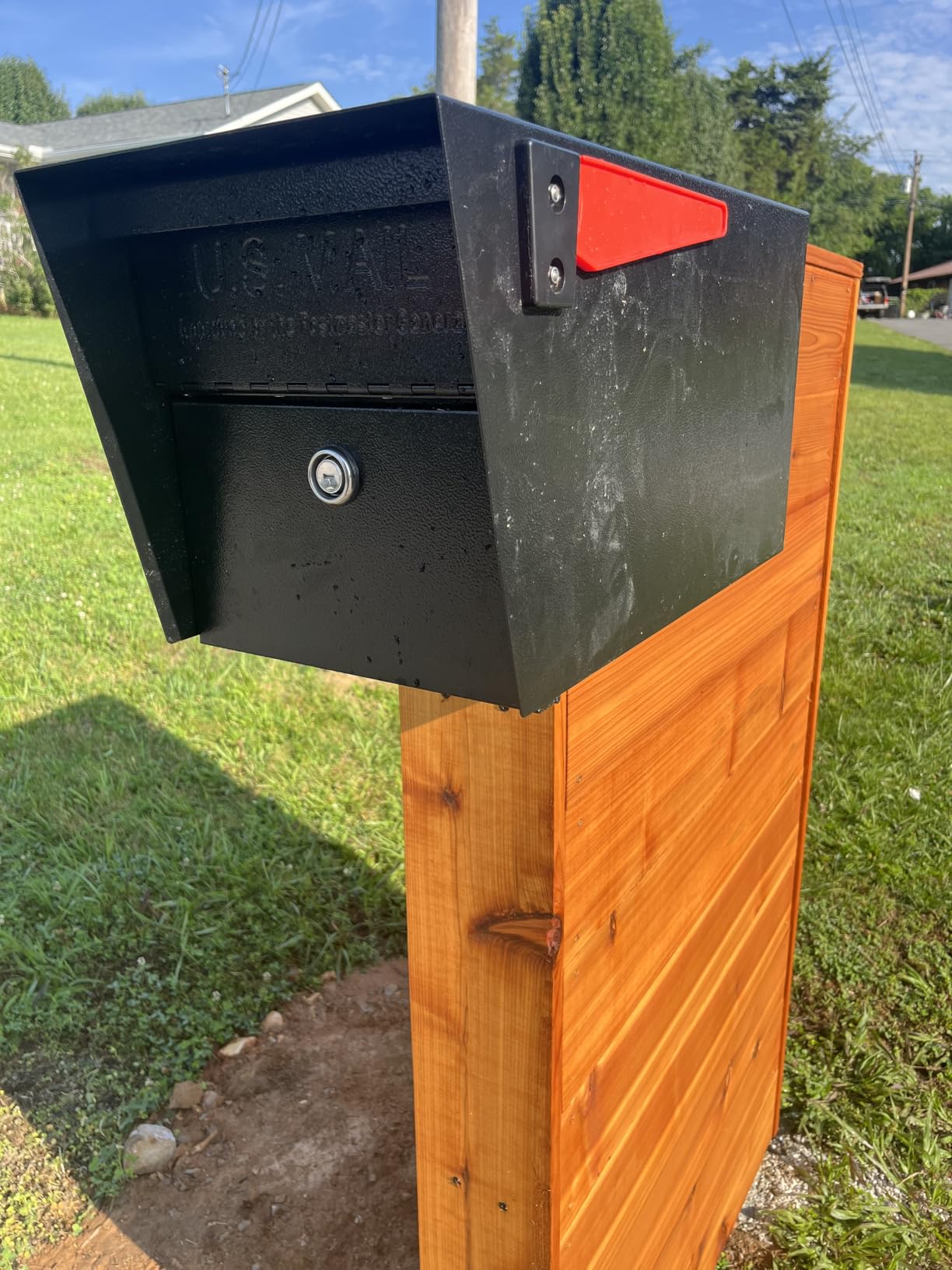 Mail Boss Mail Manager Mid Century Modern Locking Post Mount Mailbox customer photo 1