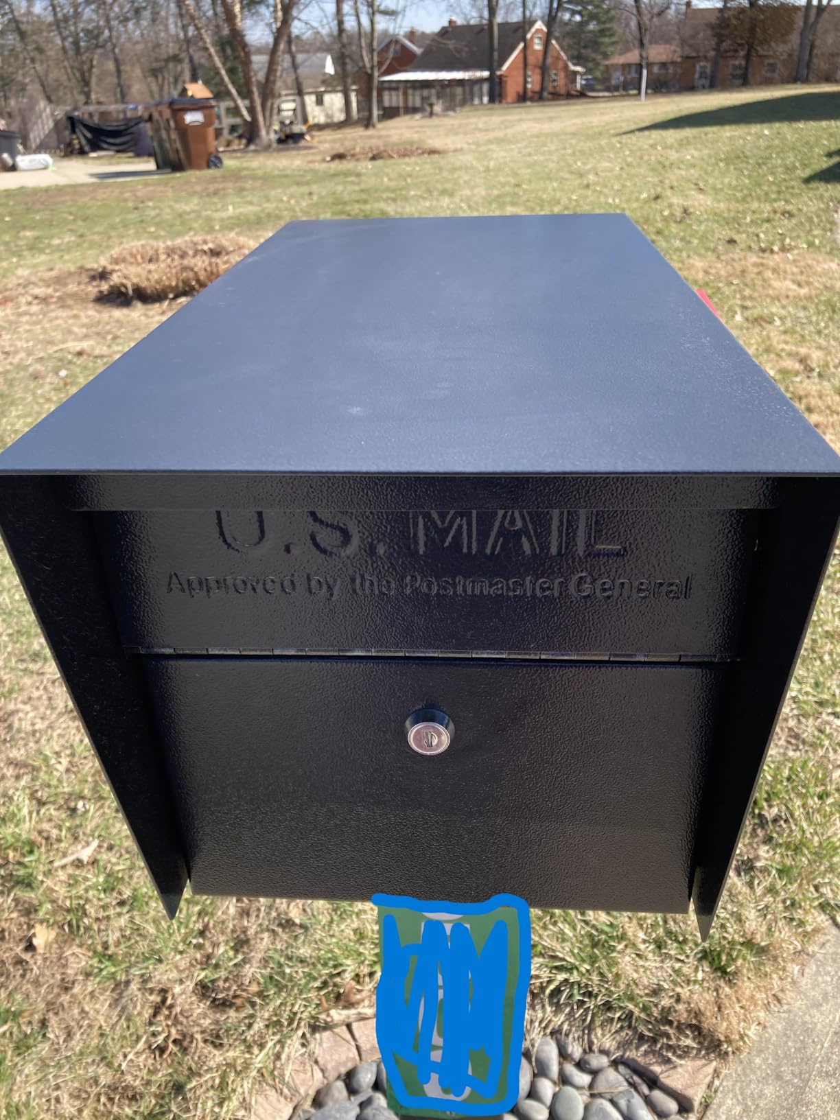Mail Boss Mail Manager Mid Century Modern Locking Post Mount Mailbox customer photo 2