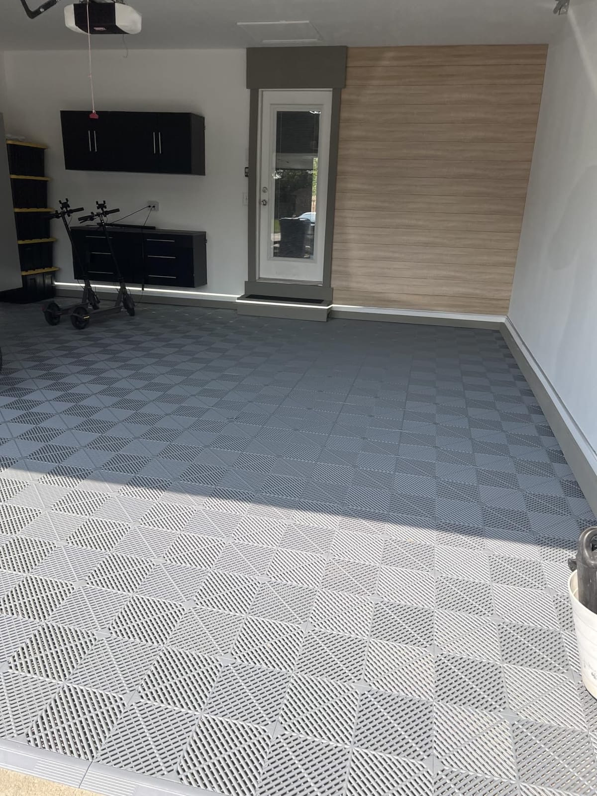 SafeRacks Vented Interlocking Garage Floor Tiles - Black, 48 Pack customer photo 2