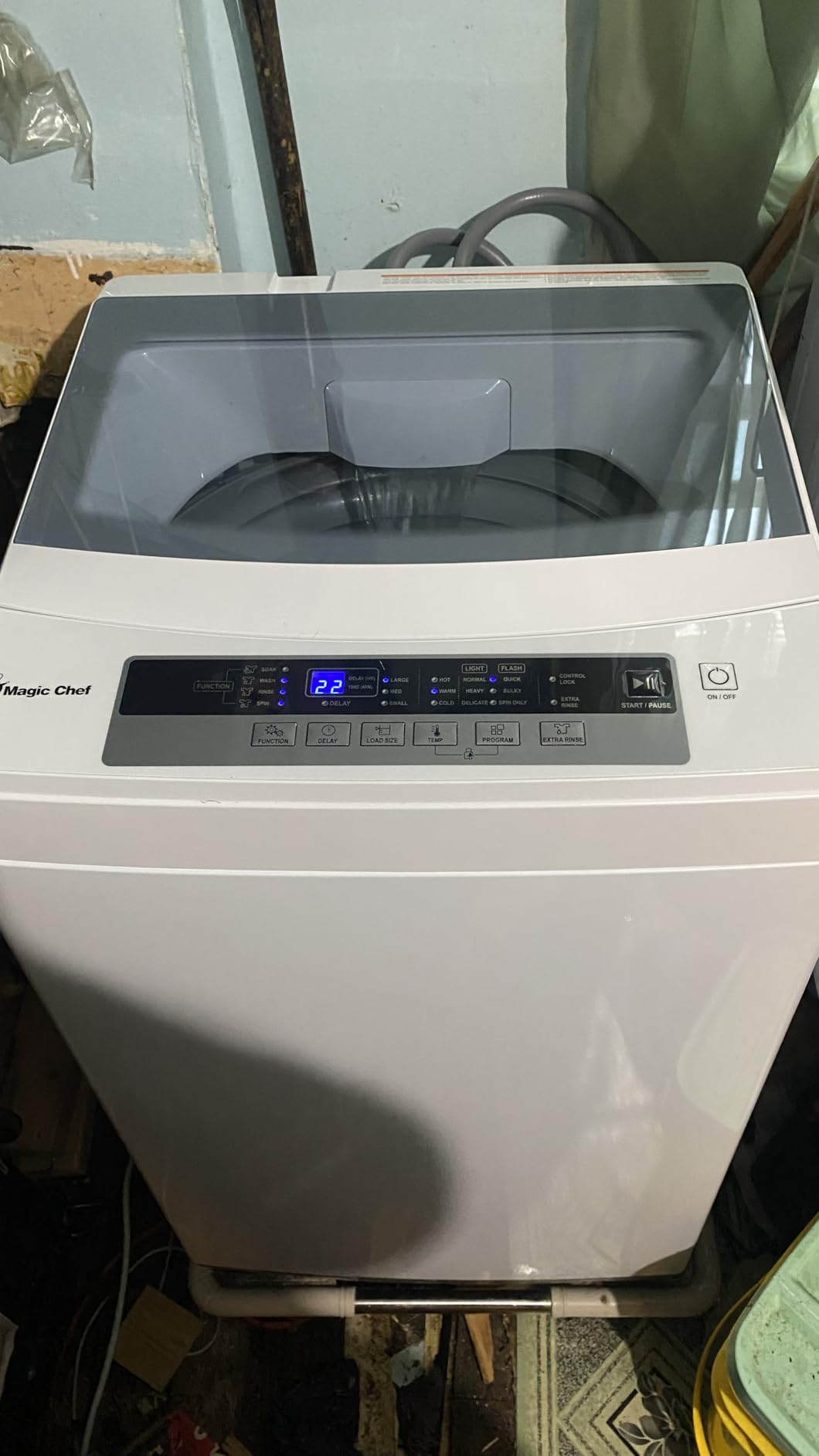 3.0 cu. ft. Compact Top Load Washer in White customer photo 2