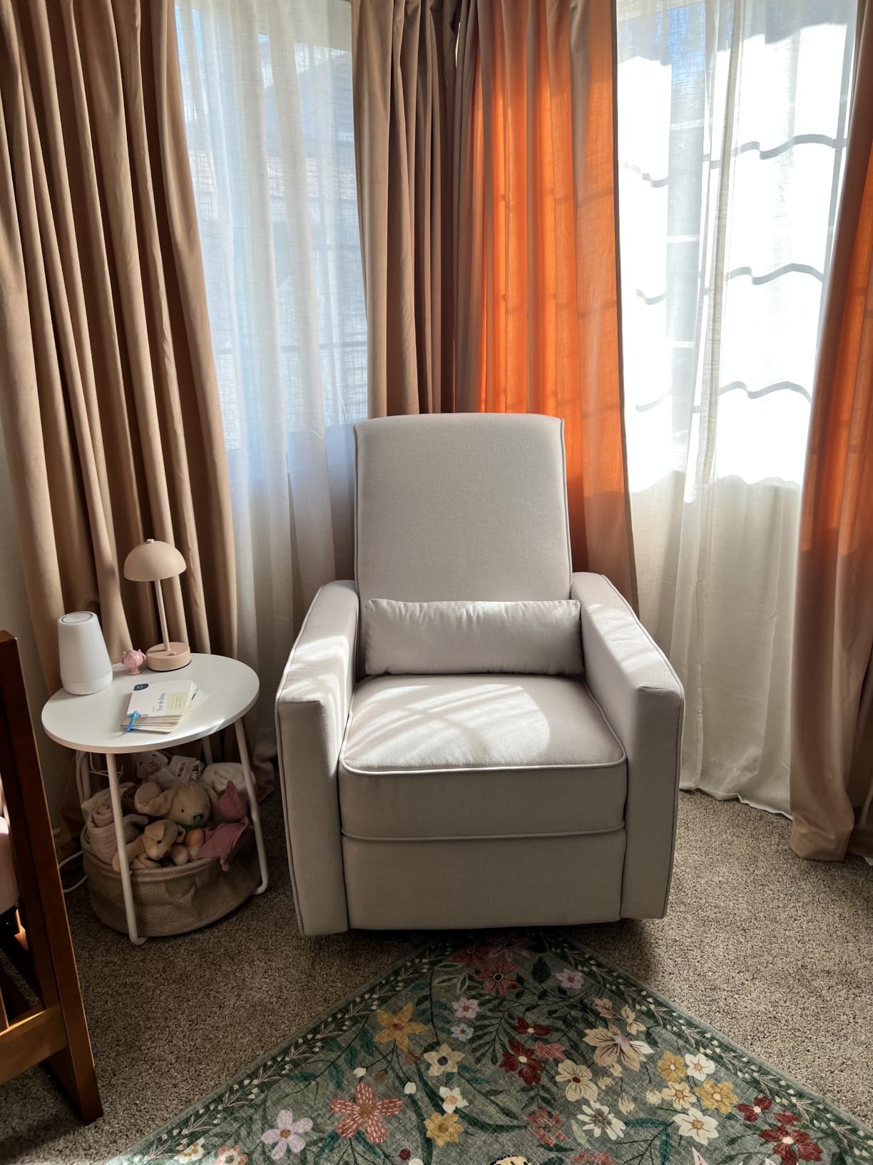 DaVinci Piper Swivel Glider Recliner Chair, Pine Green customer photo 1