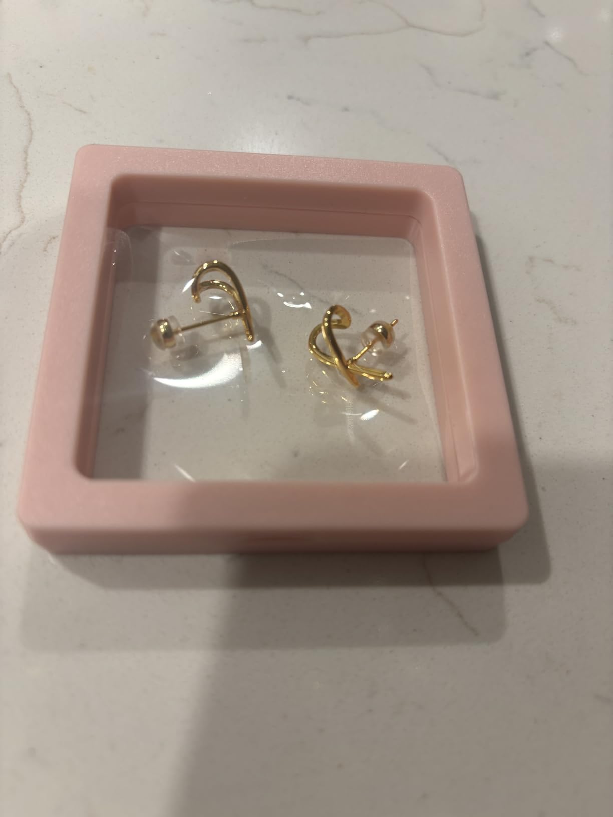 Gold Earrings for Women Trendy,14K Gold Stud Earrings Dainty Earrings Simple Minimalist Gold Earrings Hypoallergenic Earring for Women Gifts customer photo 2