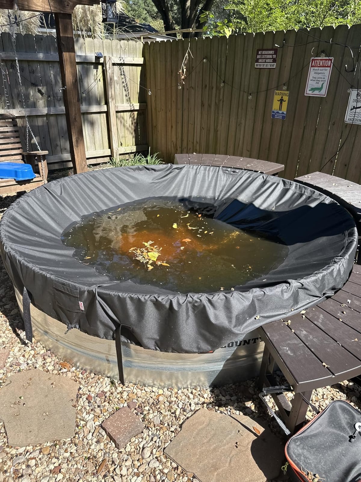 iBirdie Outdoor Waterproof 100 Gallon Stock Tank Cover customer photo 2