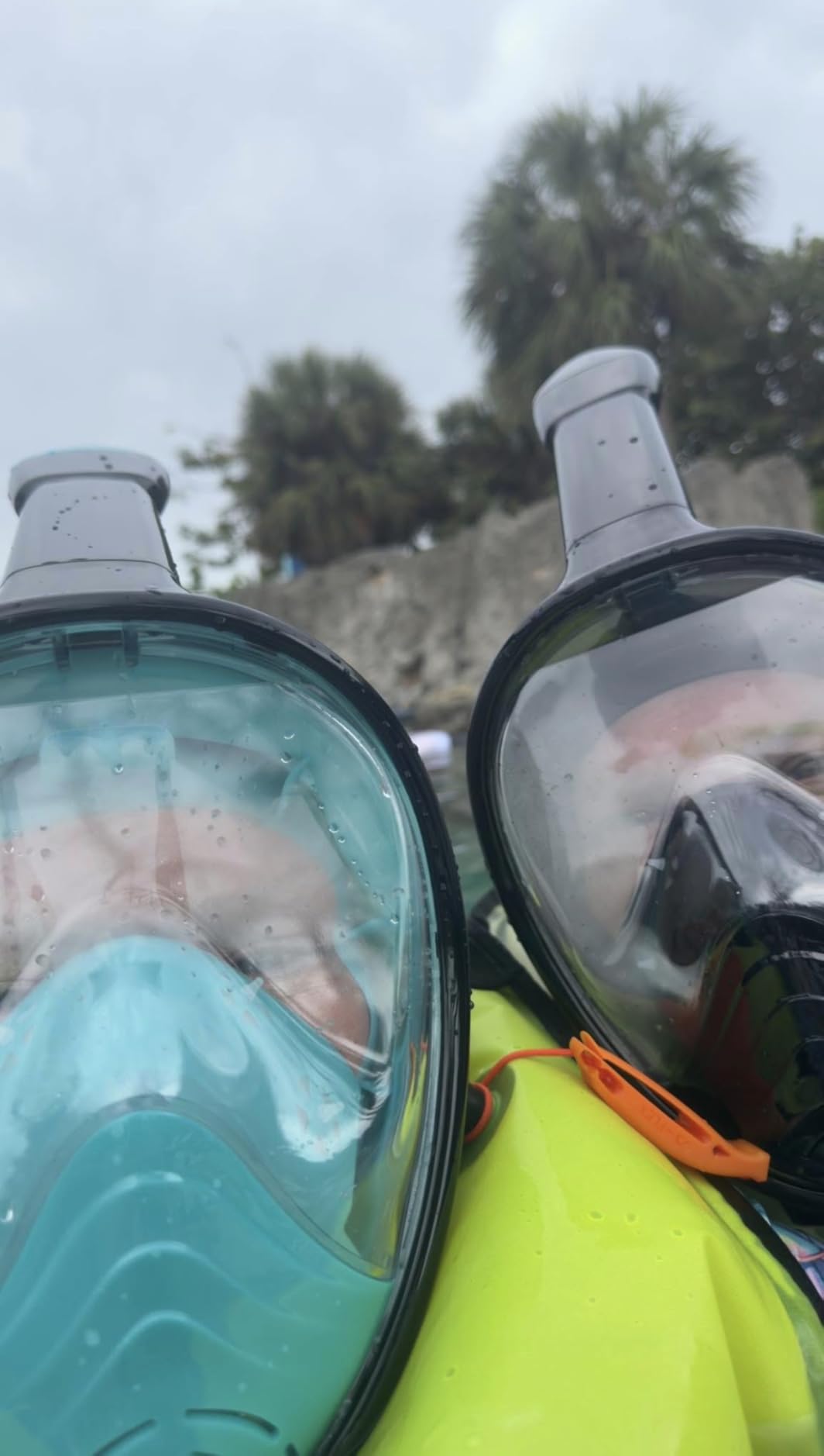 QingSong Full Face Snorkel Mask for Adults, Snorkeling Gear with Camera Mount, 180 Degree Panoramic View Snorkel Set Anti-Fog Anti-Leak customer photo 2