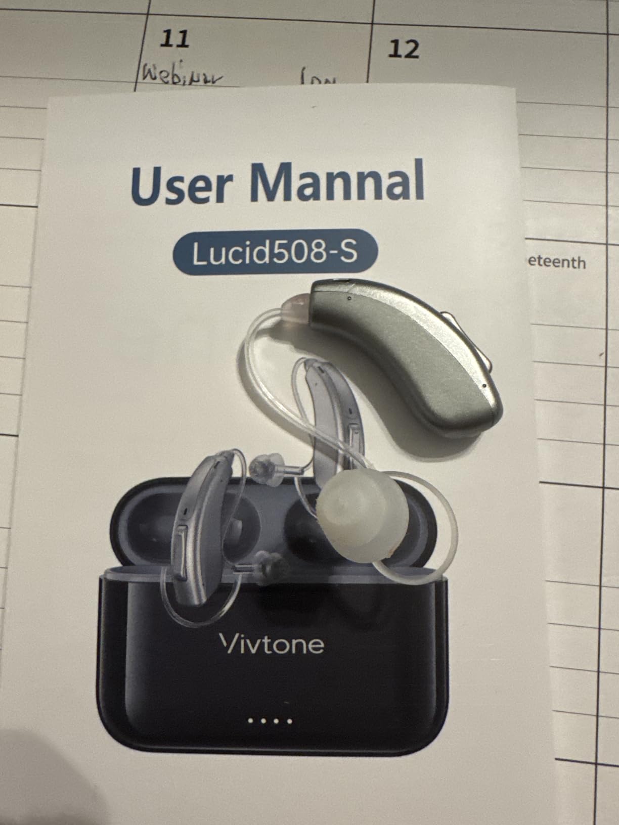 Vivtone Rechargeable Hearing Aids for Seniors Adults, Advanced Multi Channel Digital BTE Hearing Assist, with Recycle Charging Case for 125 Hrs Backup Power, Auto-On/Off, Pair, Lucid508 customer photo 2