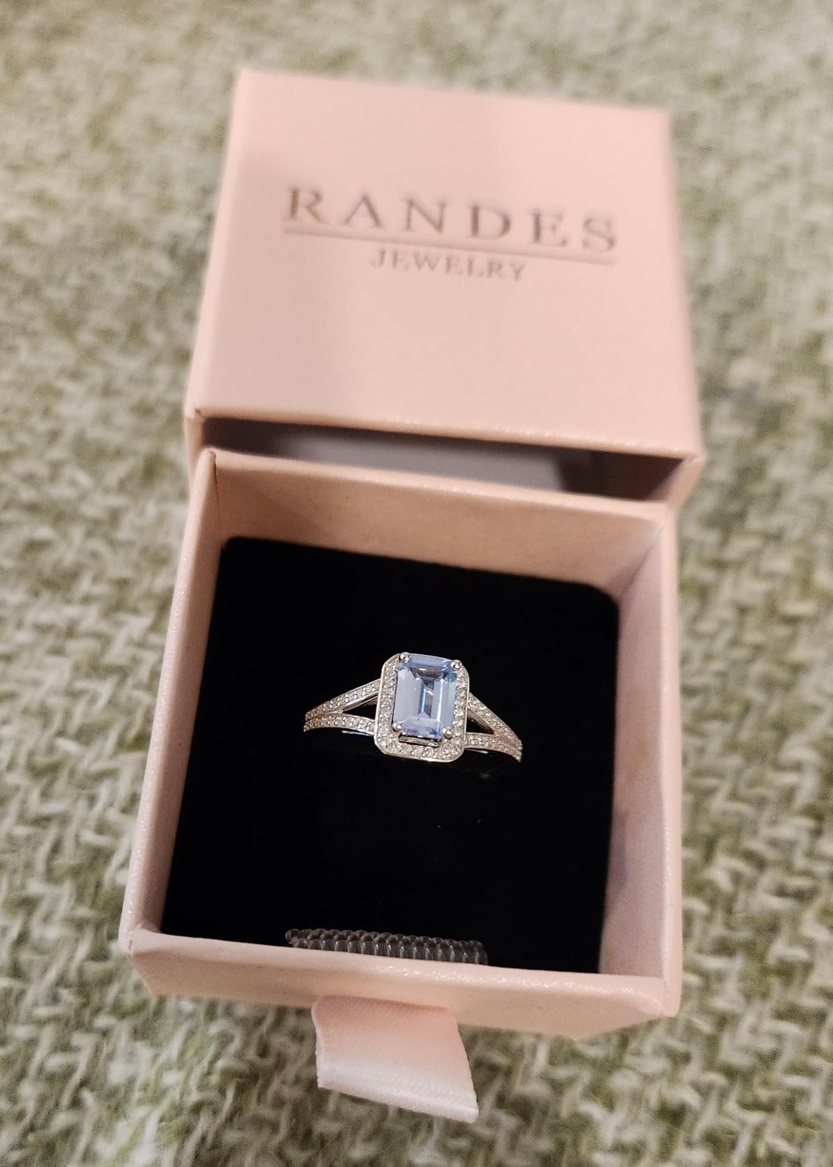 925 Sterling Silver Emerald Cut Engagement Birthstone Ring for Women customer photo 2