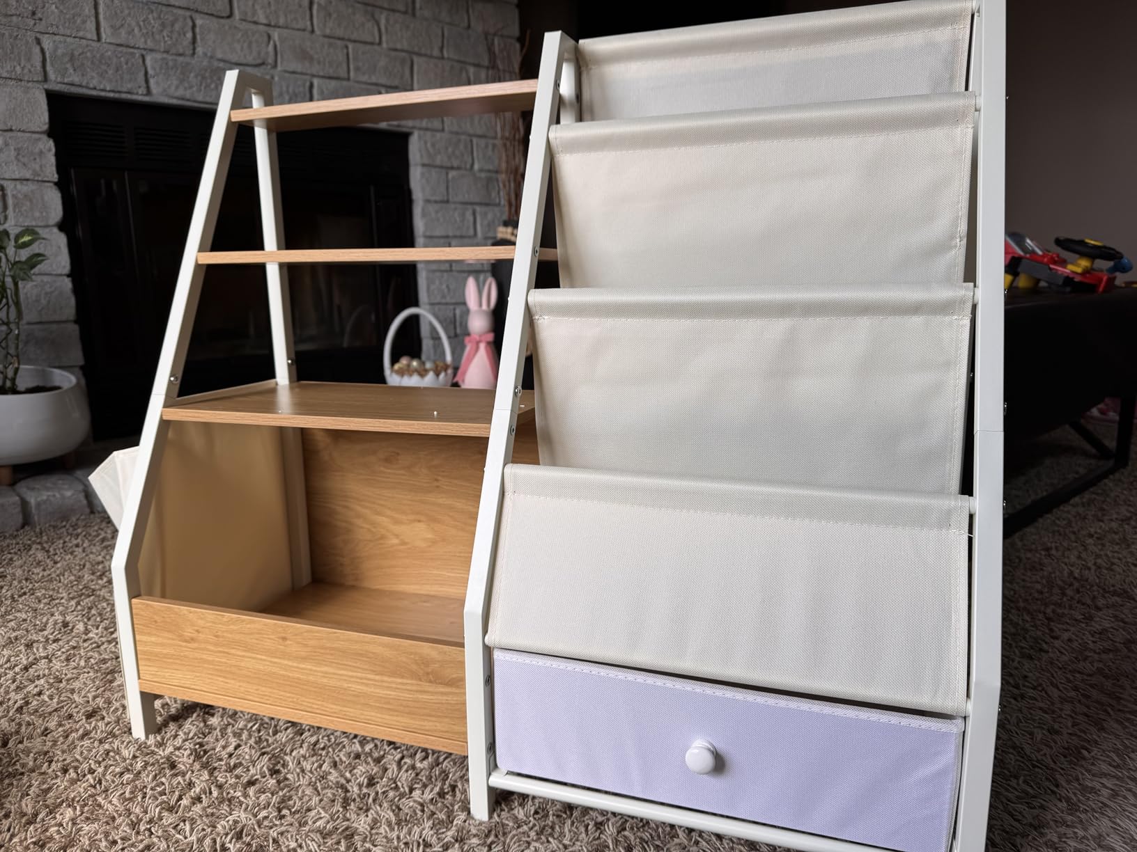 Kids Bookshelf and Toy Storage, Toddler Bookshelf Baby Bookcase for Nursery customer photo 1