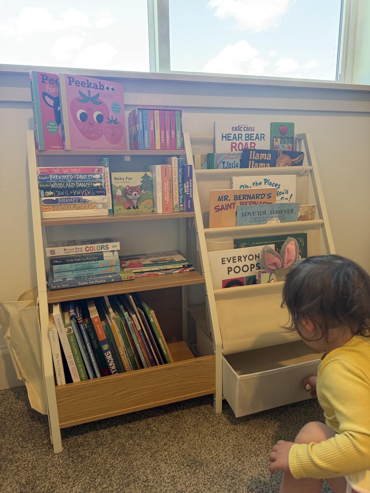 Kids Bookshelf and Toy Storage, Toddler Bookshelf Baby Bookcase for Nursery customer photo 2