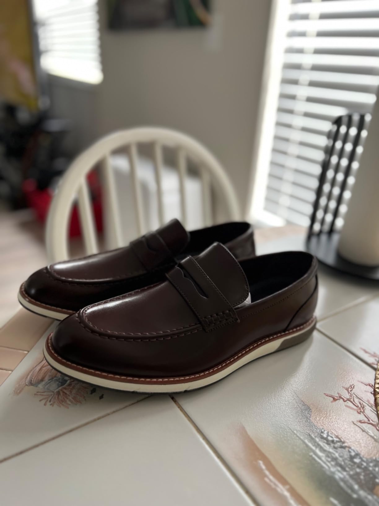 Bruno Marc Men's Dress Penny Loafer Slip-on Shoes customer photo 2
