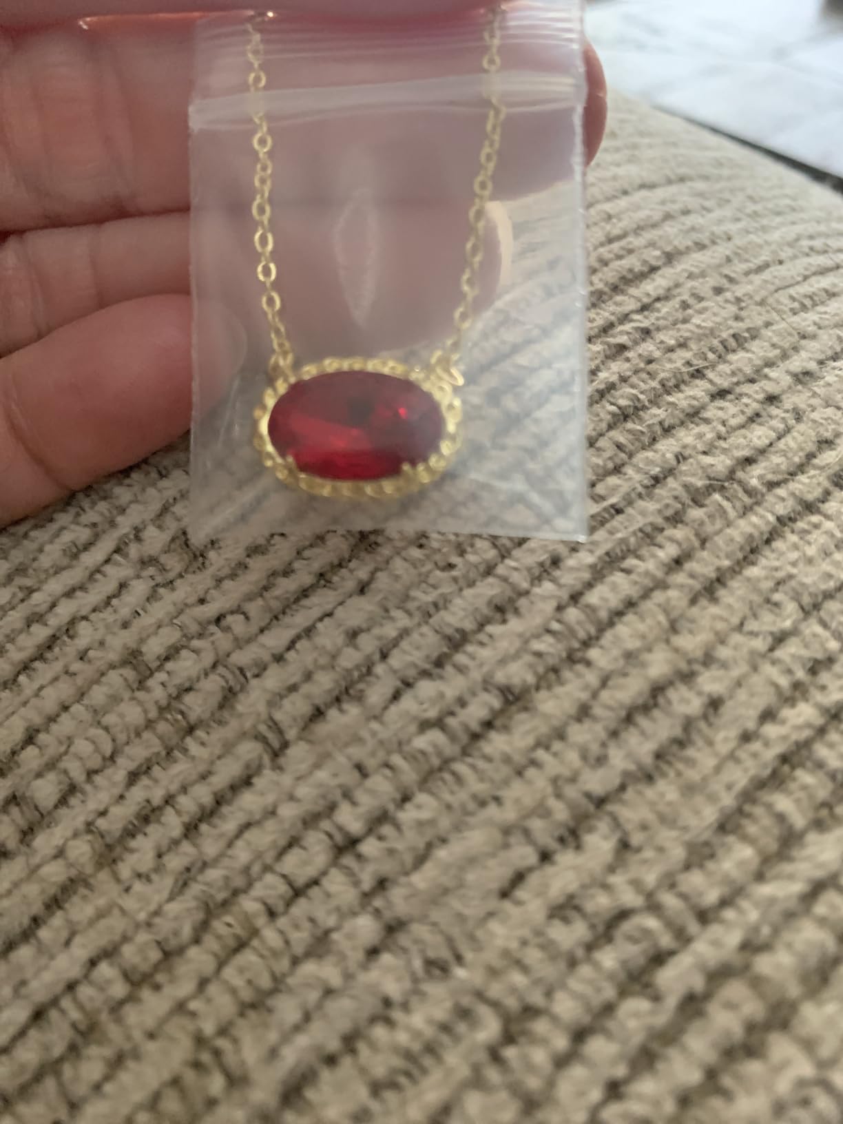 TLY Gold Necklace for Women Trendy Dainty Cute Gemstone Pendant Necklace customer photo 2