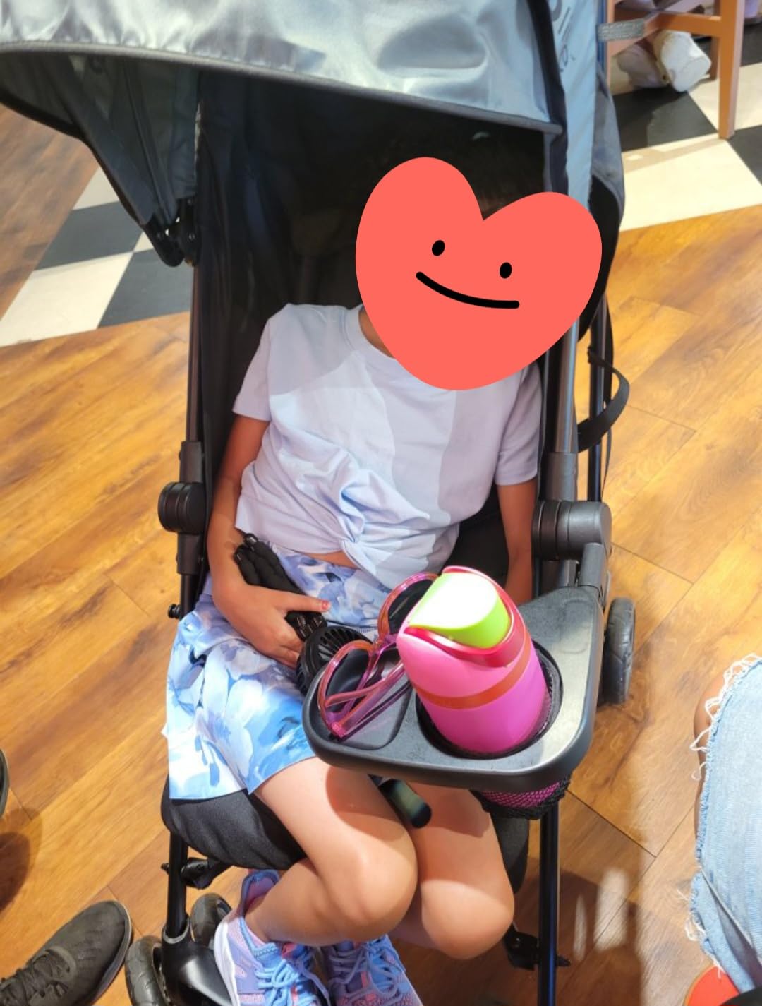 3Dlite Convenience Stroller, Gray – Lightweight Stroller with Aluminum Frame, Large Seat Area, 4 Position Recline, Extra Large Storage Basket – Infant Stroller for Travel and More customer photo 2