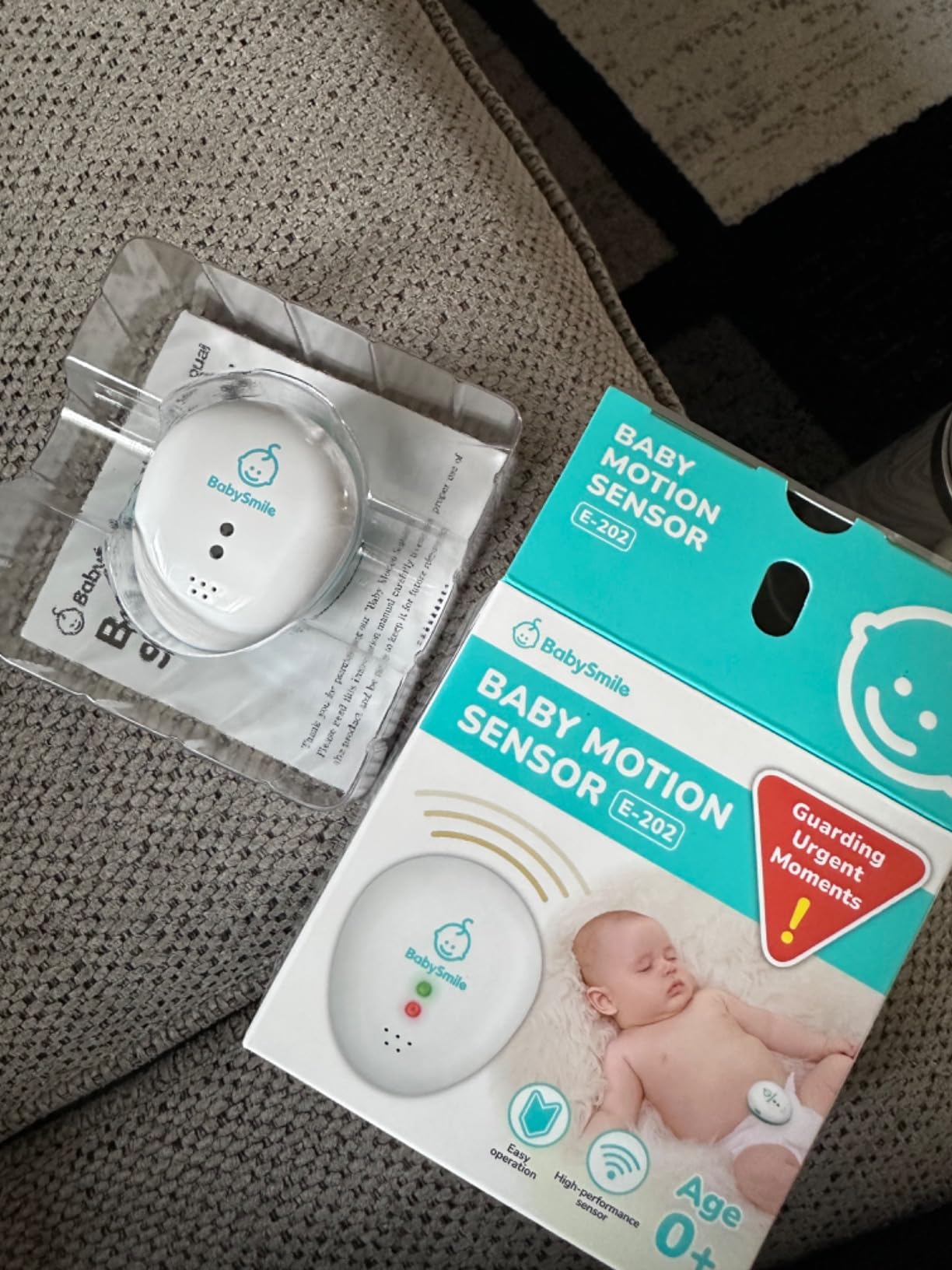 BabySmile Baby Movement Monitor for Newborn Sleep, Diaper Clip customer photo 1