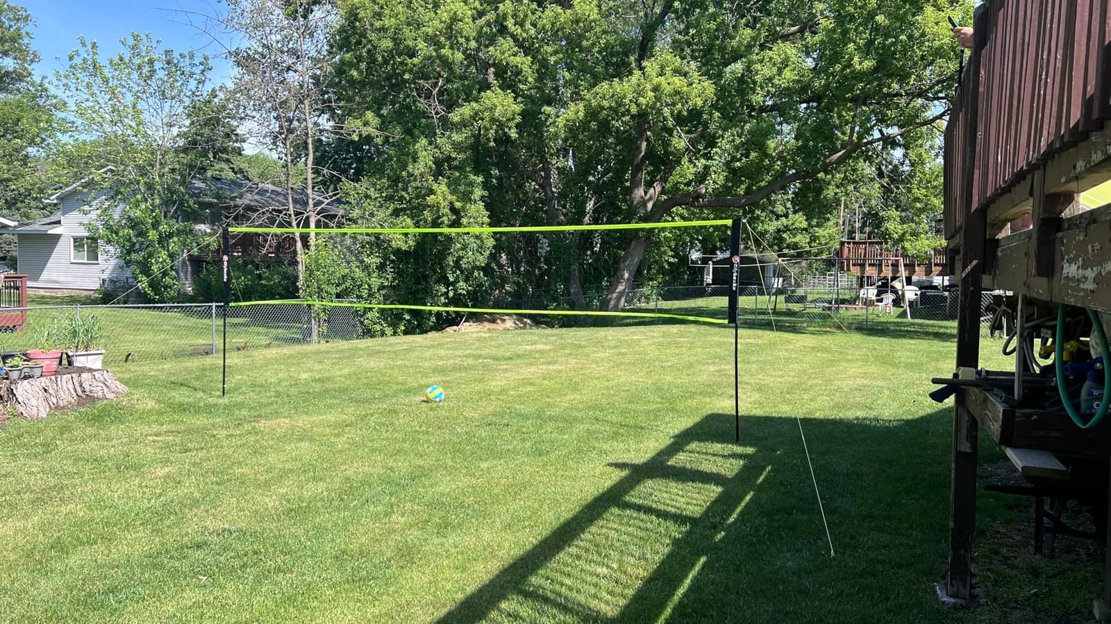 Portable Outdoor Volleyball Net Set 20FT / 32FT, 4 Adjustable Heights customer photo 2