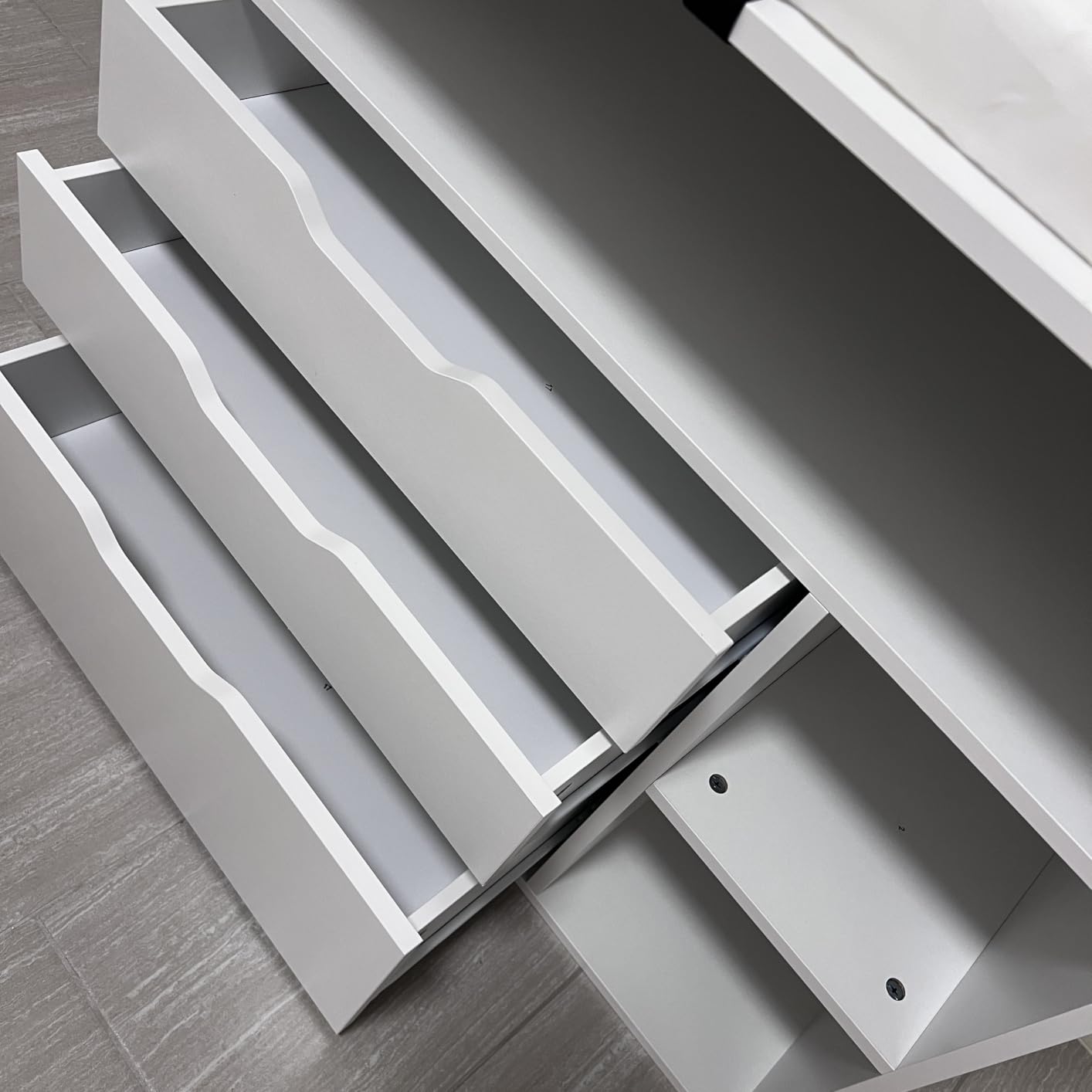 Pipleo Baby Changing Table Dresser with 3 Drawers and 3 Storage Shelves, Can be Used as a Baby Dresser with Changing Table Top, a Baby Changing Station, a Wood Diaper Changing Station (White) customer photo 2