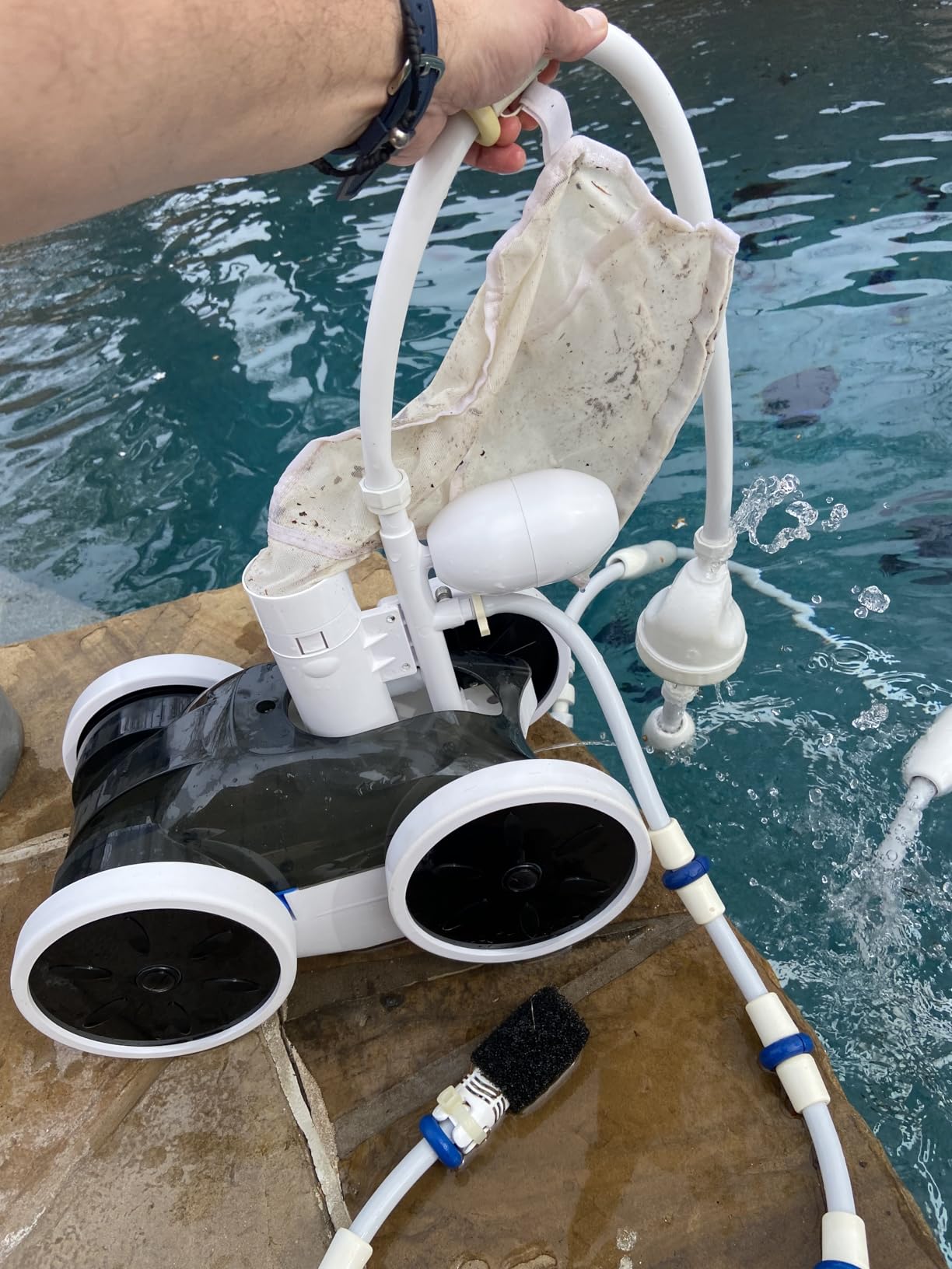 Upgrade Pool Pressure Side Sweeper: Professional Solution for Cleaning Your Swimming Pool (Four Wheels Better Than Three) customer photo 2