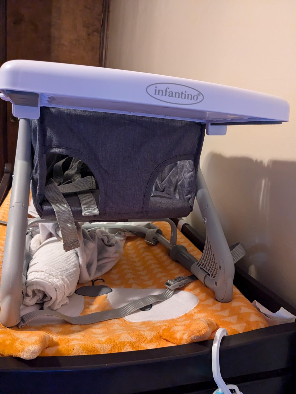 Infantino Ultimate Travel Booster, High Chair & Seat, Gray customer photo 2