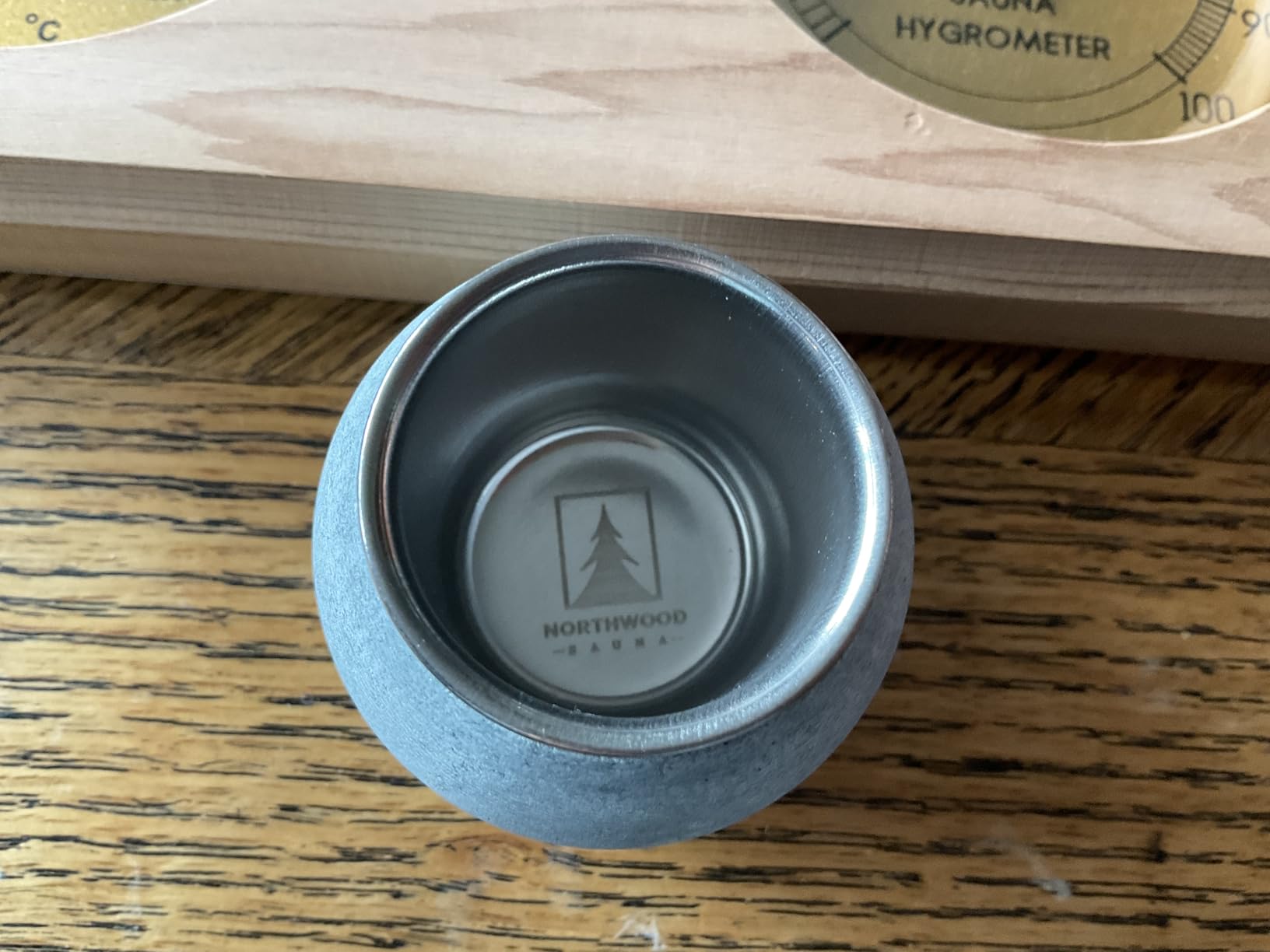 Northwood Sauna - Sauna Accessories Kit - Handmade from Canadian Red Cedar Wood - Core Set (Bucket & Ladle, Thermometer & Hygrometer, Sand Timer, Aromatherapy Cup) customer photo 1