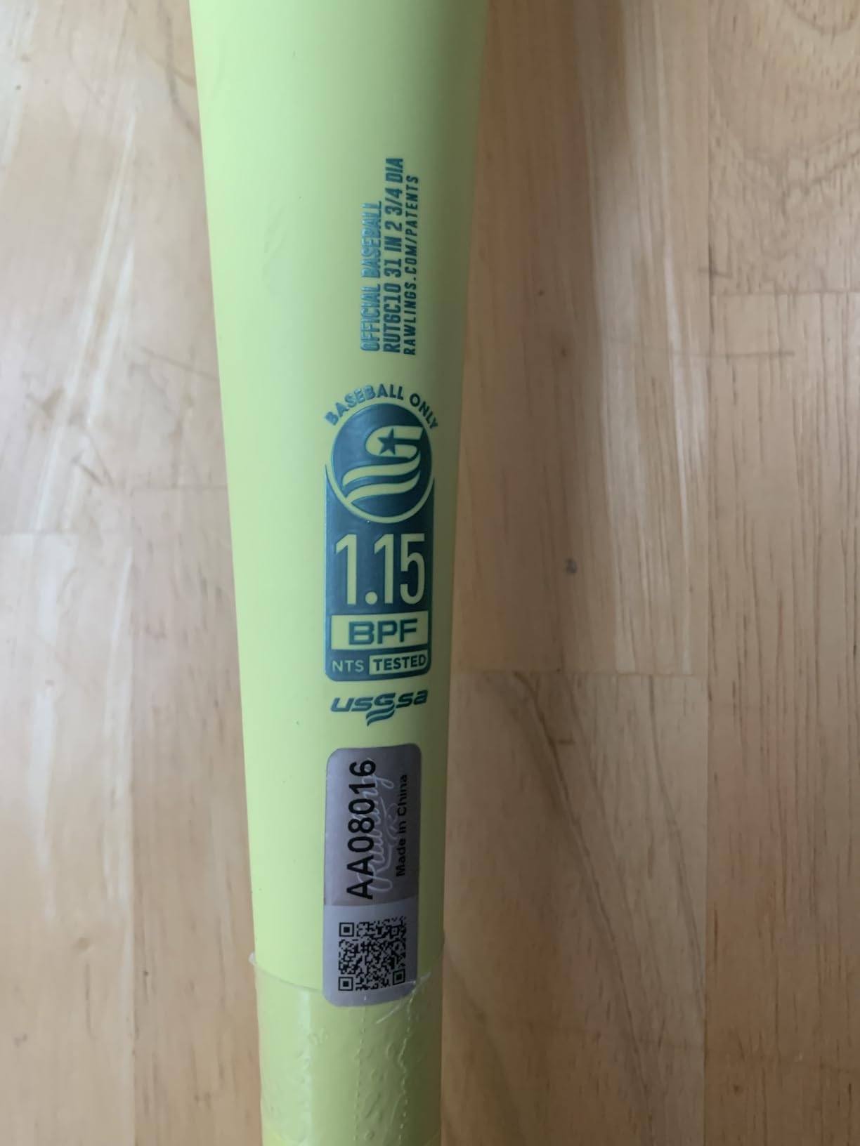 Rawlings | Clout AI Baseball Bat | USSSA | -5/-8/-10 | 1 Pc. Alloy customer photo 1