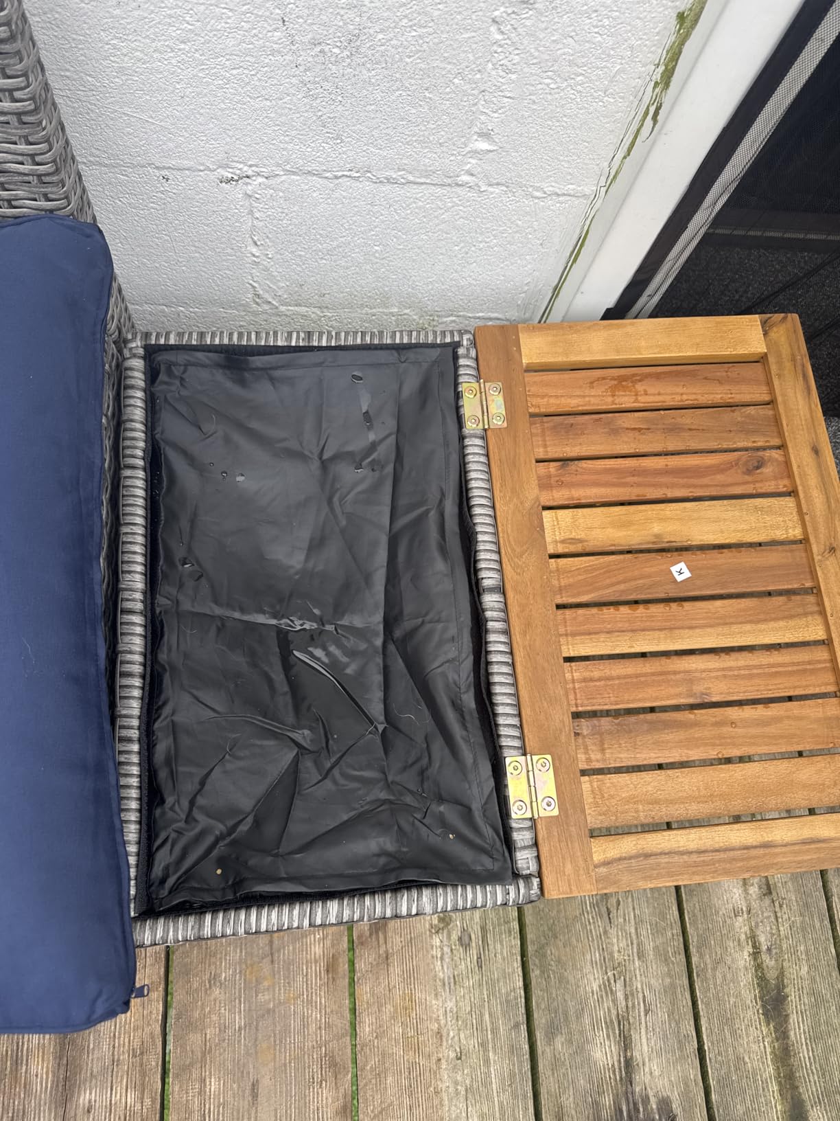 Devoko Patio Day Bed Outdoor Daybed Set,Rattan Lounge Bed customer photo 2