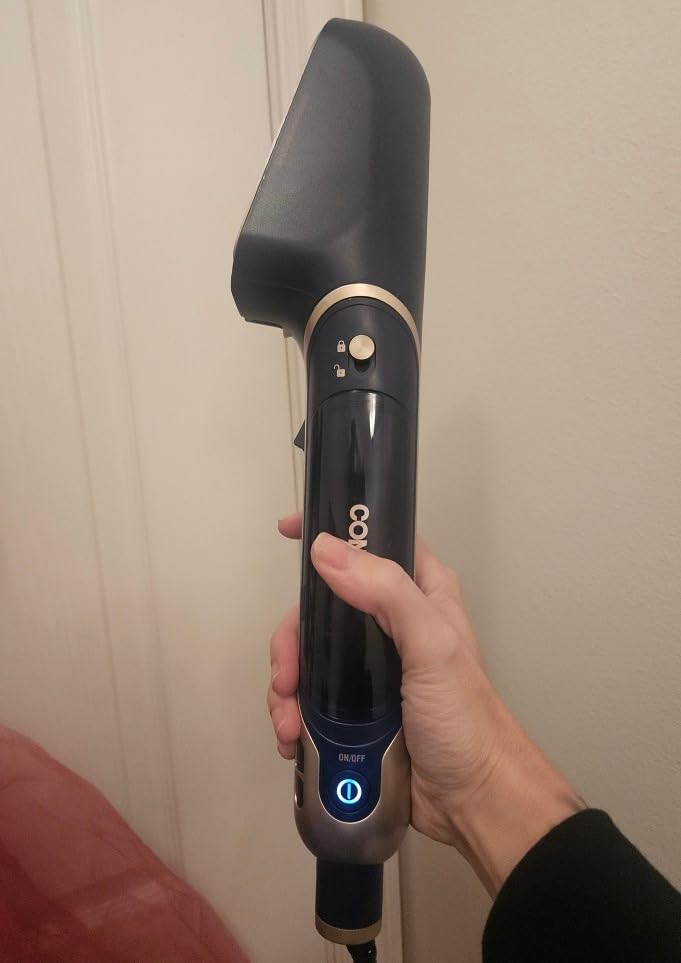 Conair SteamStylist 3-in-1 Steam Press and Iron Steamer for Clothes, Clothes Steamers for Clothes, Travel Steamer, Includes Fabric Shaver, Extra Water Tank and Storage Bag, Midnight Blue customer photo 2
