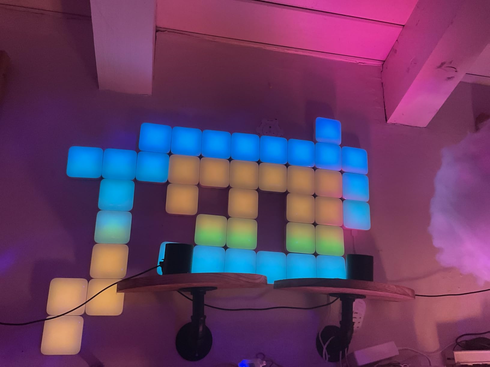 Govee Mini Panel Lights, RGBIC Wall Lights, Smart LED Wall Panels customer photo 2