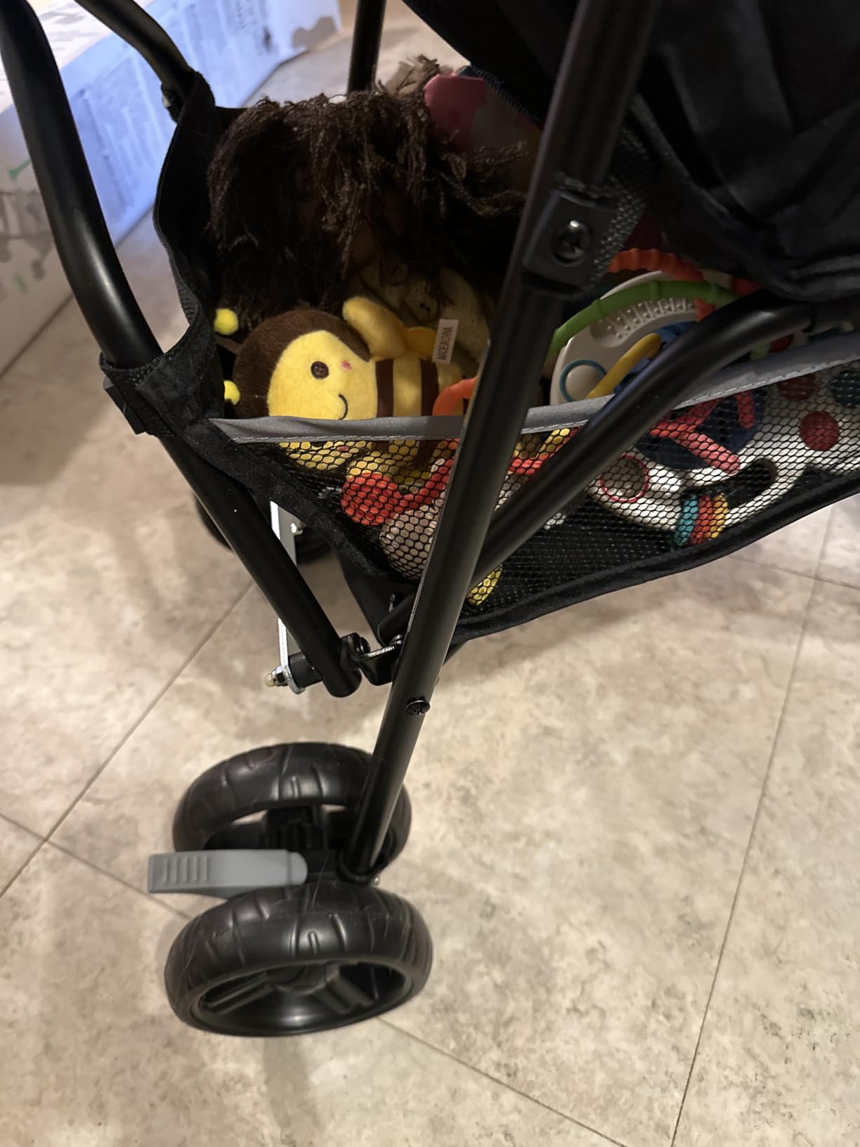 Ingenuity 3D Mini Convenience Stroller – Lightweight Stroller with Compact Fold, Multi-Position Recline, Canopy with Pop Out Sun Visor – Umbrella Stroller for Travel and More, Cashew Tan customer photo 2