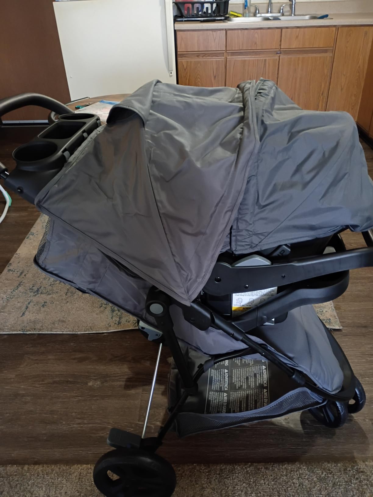 Baby Trend Venture 3-Wheel Stroller Travel System, Stellar Grey customer photo 2