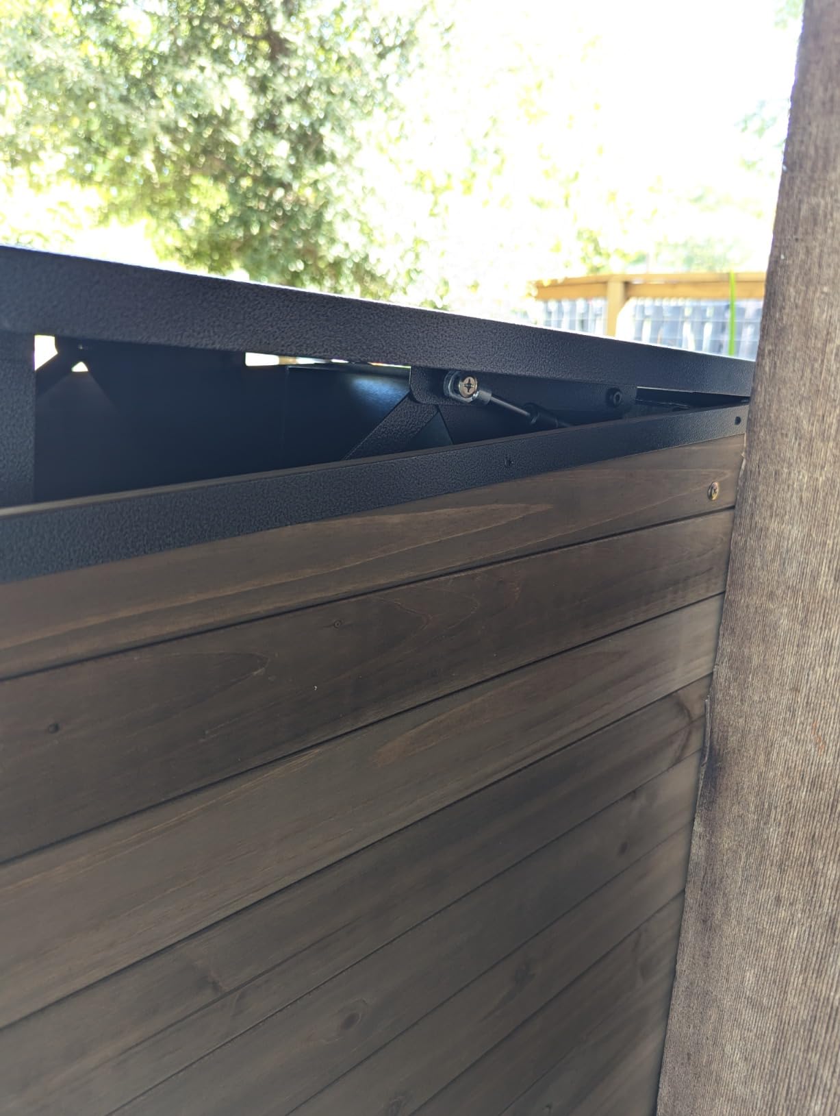GUTINNEEN Package Delivery Boxes for Outside, Metal Frame Large Parcel Drop Box with Combination Lockable, Secure Anti Theft Package Delivery Box for Porch Curbside customer photo 2