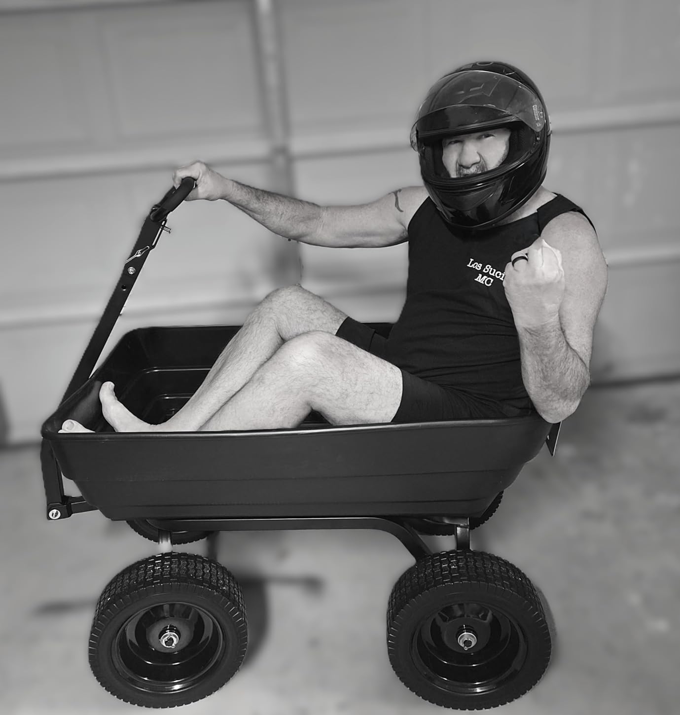 BILT HARD Poly Garden Dump Cart 1200 lbs with No Flat Tires, Quick Release, 2-in-1 Convertible Handle, 7 Cu Ft Dump Wagon Heavy Duty for Yard, Outdoor customer photo 2