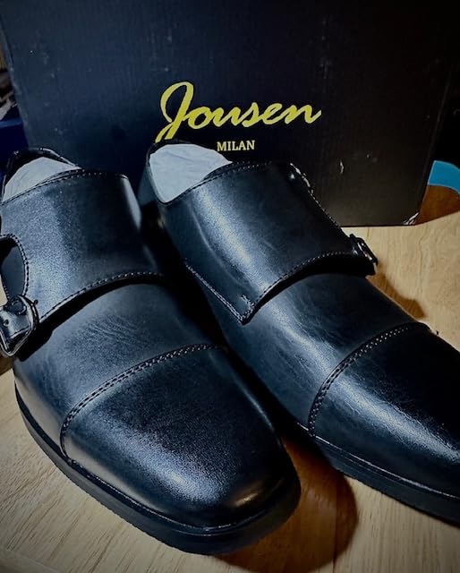 Jousen Dress Shoes for Men Monk Strap Loafers for Men customer photo 1