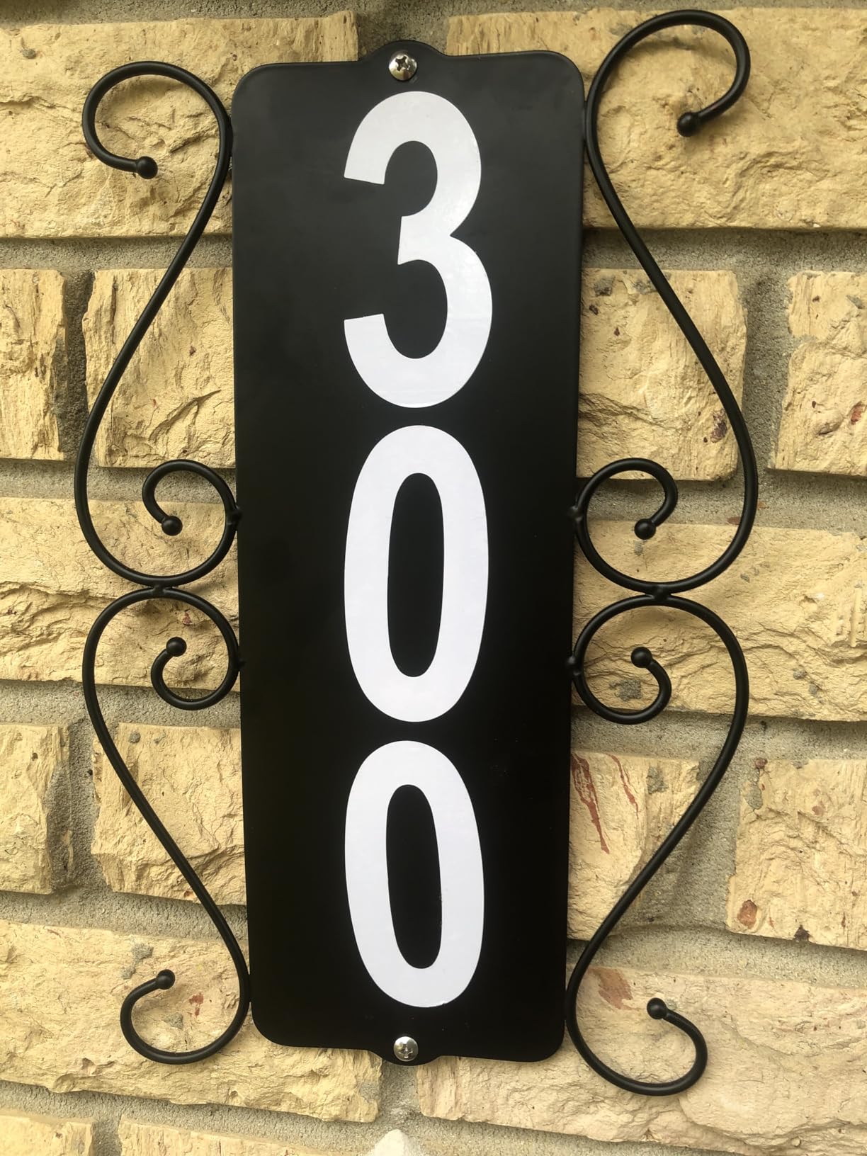 Metal Address Plaque, Address House Number, Waterproof customer photo 1