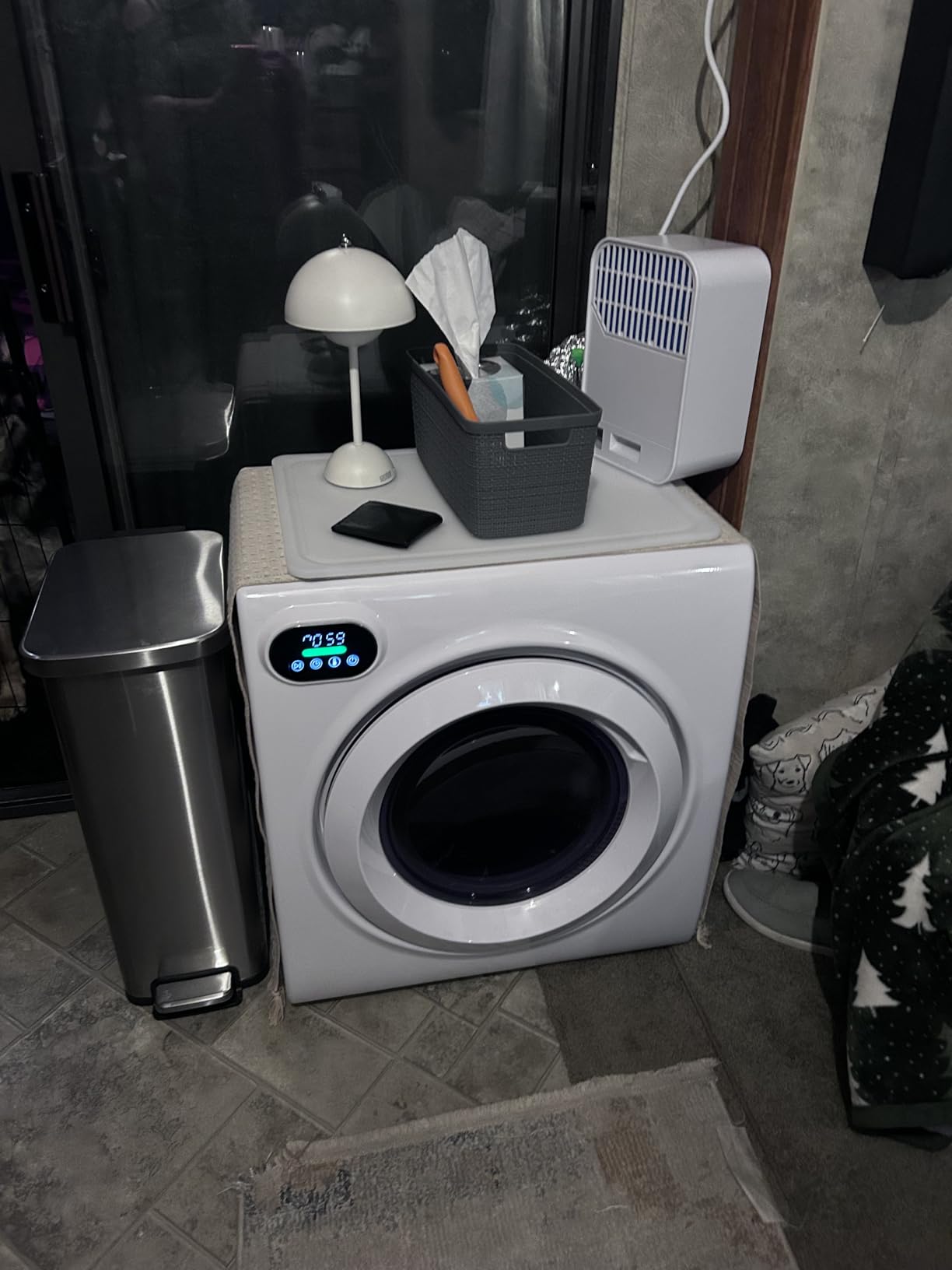 Euhomy 2.65 Cu. Ft. Portable Dryer for Clothes, 1400W Dryer with LCD Panel customer photo 2