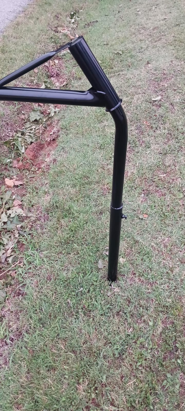 Mailbox Support Post with Swinging Boom Arm, No Dig Post, Galvanized Steel, Ideal for Both Rural and Residential, for All Mailbox Sizes (Accessories Sold Separately), 40 inch (Black) customer photo 1