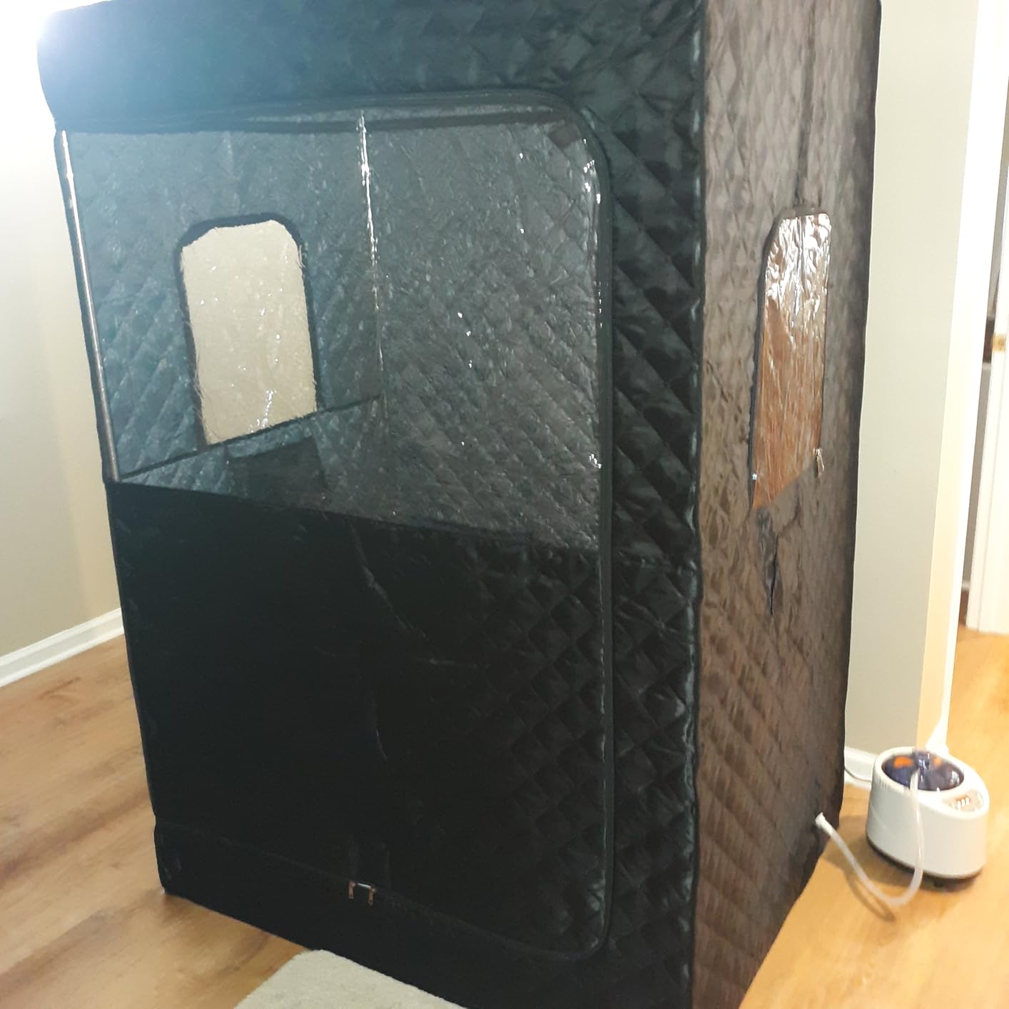 Tehanld 2 Person Portable Steam Sauna for Home, Black customer photo 1
