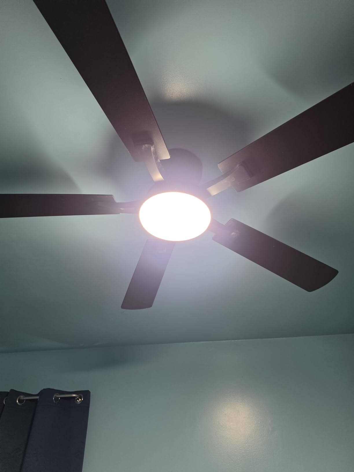 ZMISHIBO 52 Inch Ceiling Fans with Lights, Remote&App Control, Flush Mount customer photo 1