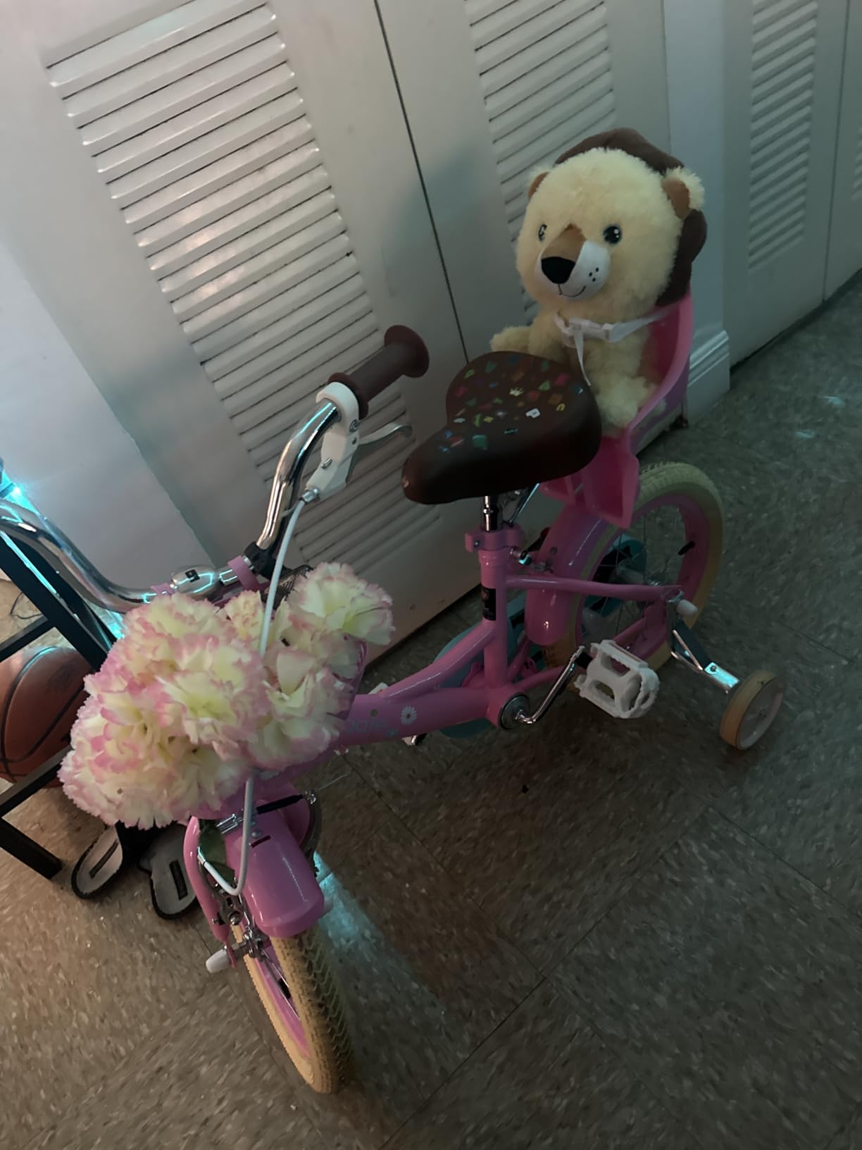 Glerc Maggie Girls Bike, 12-20 Inch Kids Bike for 2-13 Years Old Children, Princess Style Kids Bicycle with Doll-Seat & Basket & Training Wheels, Multiple Colors customer photo 1