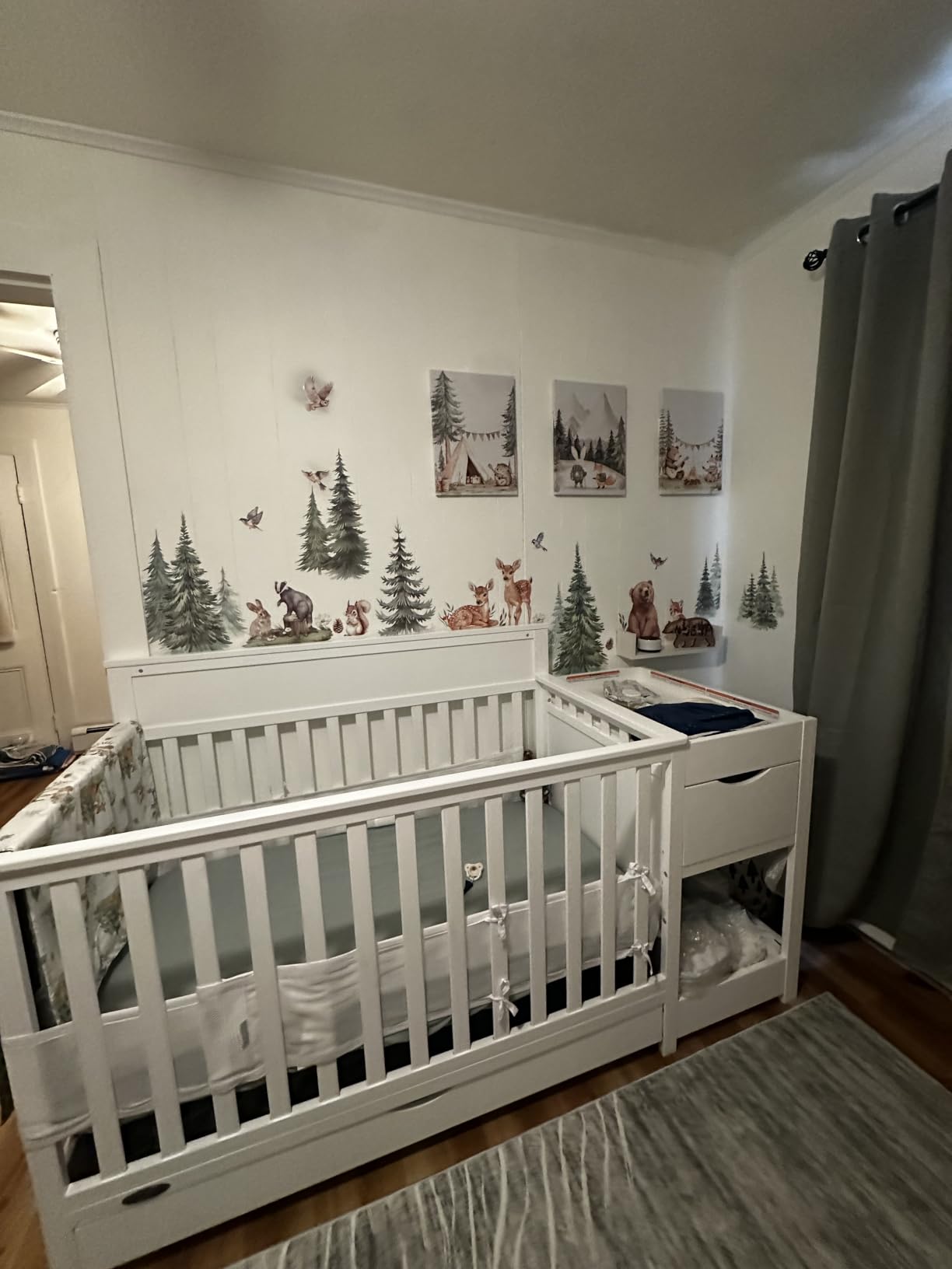 Graco Shiloh 5-in-1 Convertible Crib & Changer with Drawer, Driftwood customer photo 1