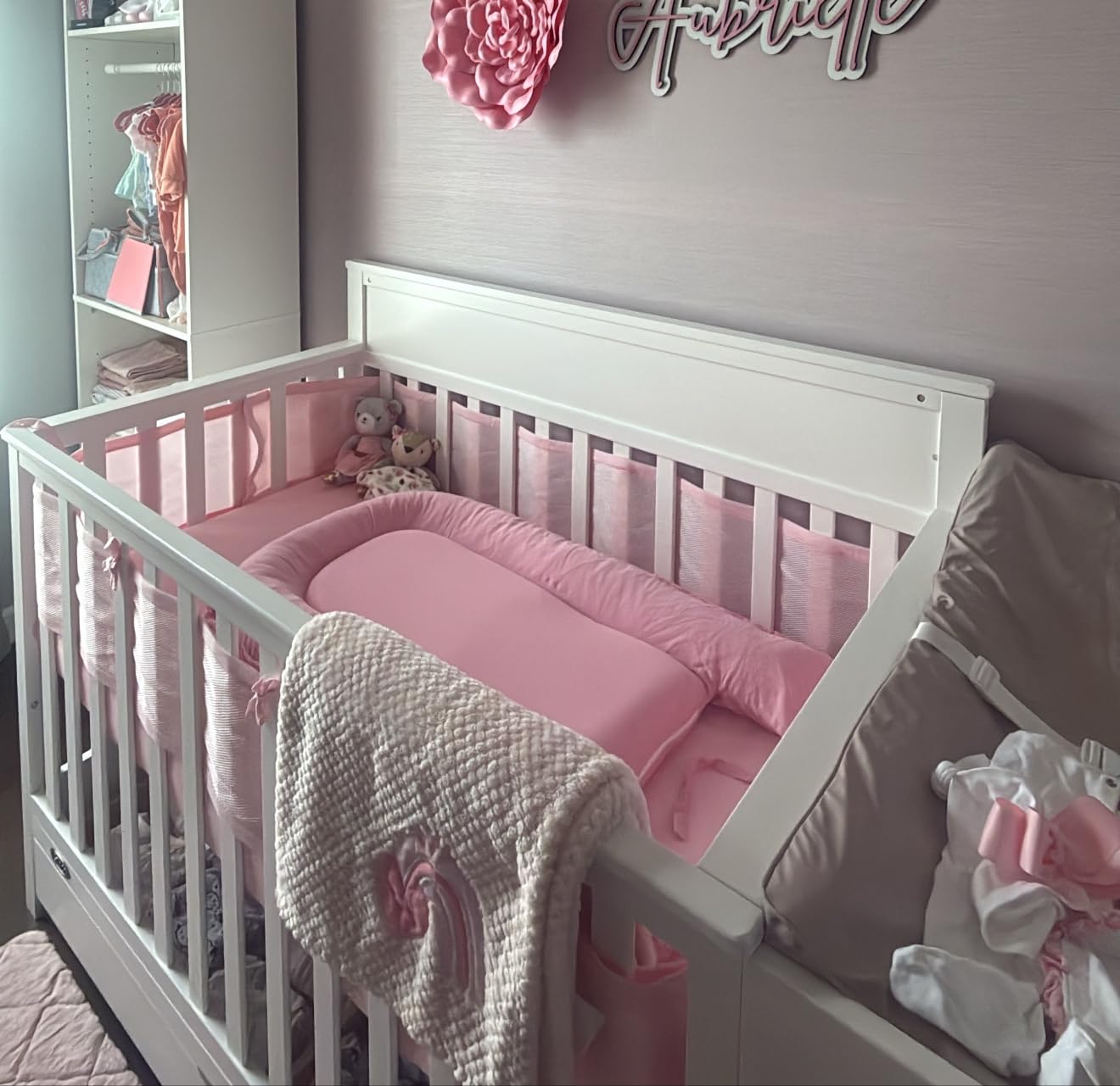 Graco Shiloh 5-in-1 Convertible Crib & Changer with Drawer, Driftwood customer photo 2