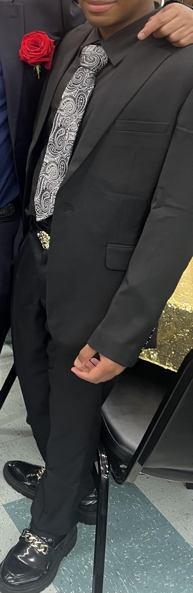 MAGE MALE Men's One Button Suit Jacket Elegant Solid Color Blazers Slim Fit Lightweight Sport Coats Blazer customer photo 1
